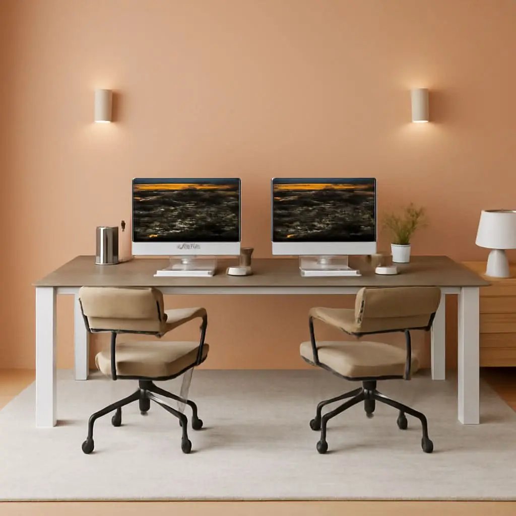 78.7 Inch Extra Long Computer Desk For Two People Office from PriceLows™