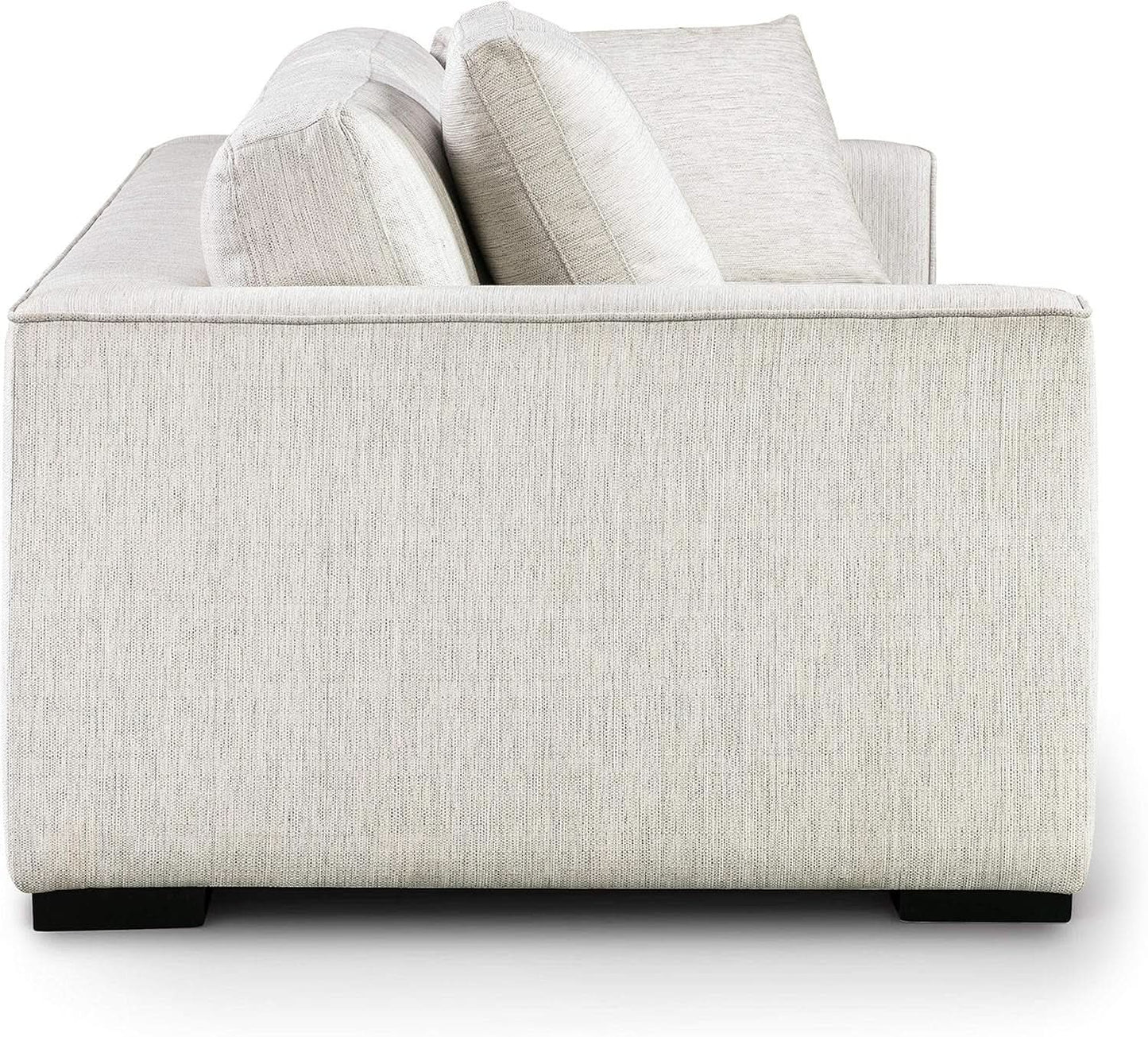 Capri Fabric Sofa Bright Ash Down Pillows Modern Living from PriceLows™