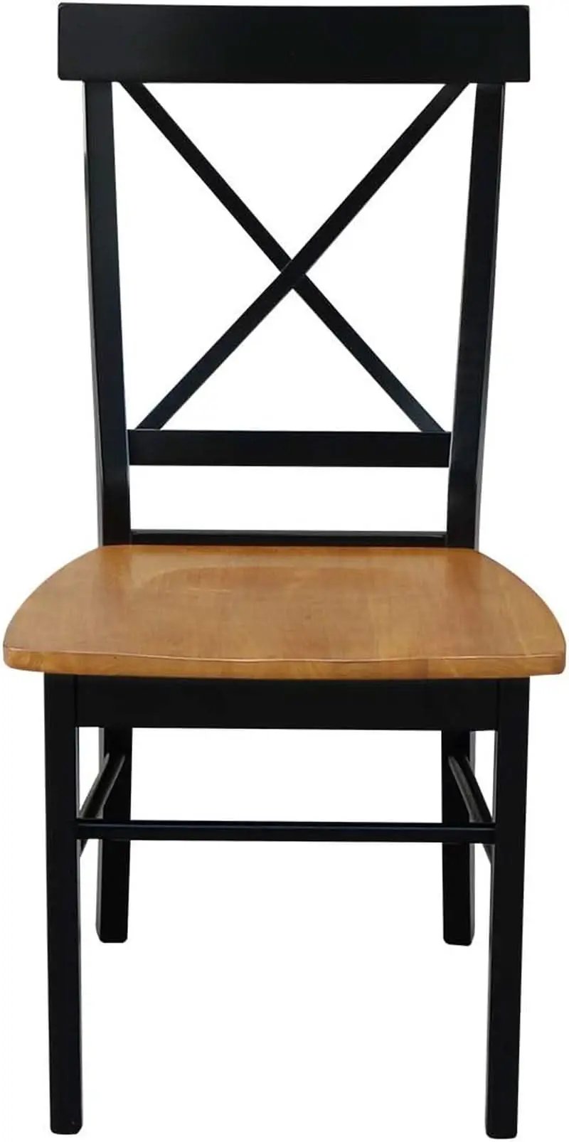 X Back Dining Chair Solid Wood Seat In Black Cherry from PriceLows™