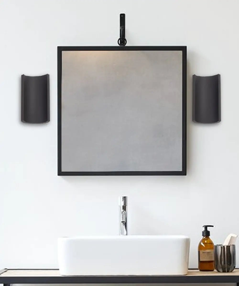 LED Outdoor Wall Sconce | 2 Light | Solid Aluminum | Bronze 5 Inch Height