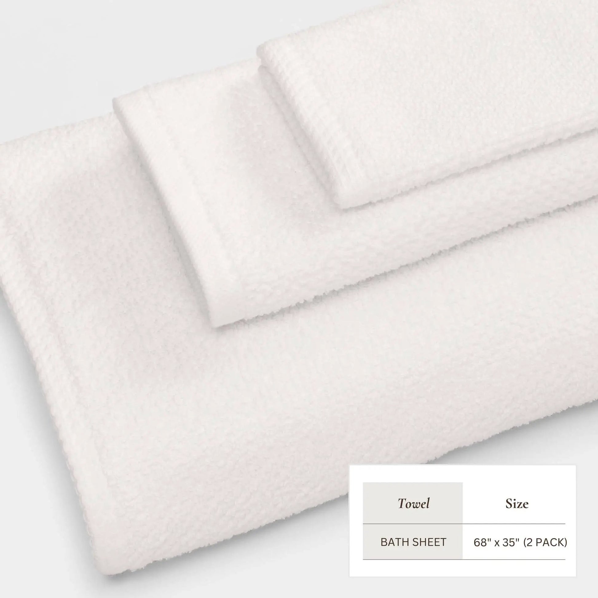 Cotton Textured Bath Towel Set - Acacia Collection from PriceLows™