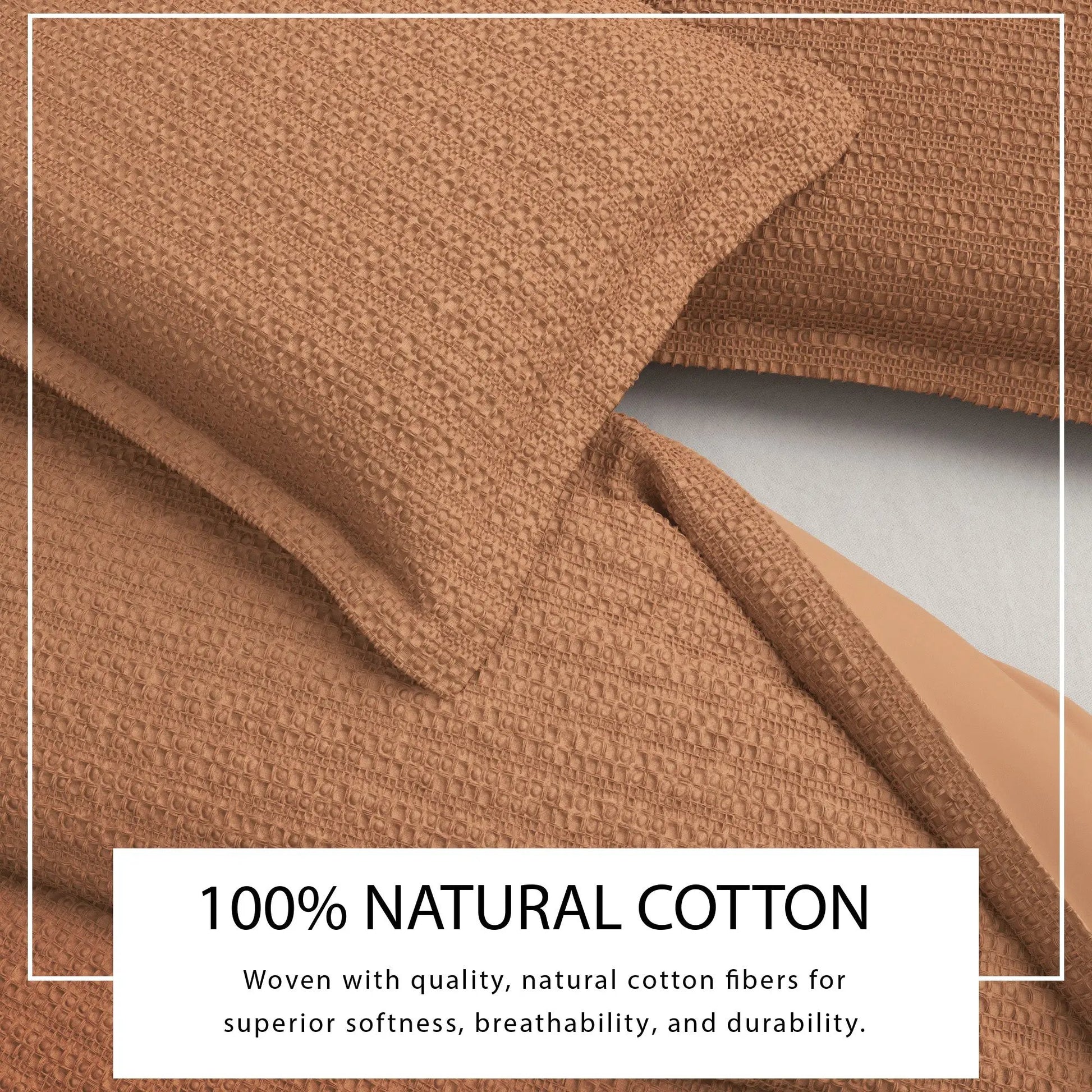 100% Cotton Honeycomb Waffle Duvet Set - Mattea Collection from PriceLows™