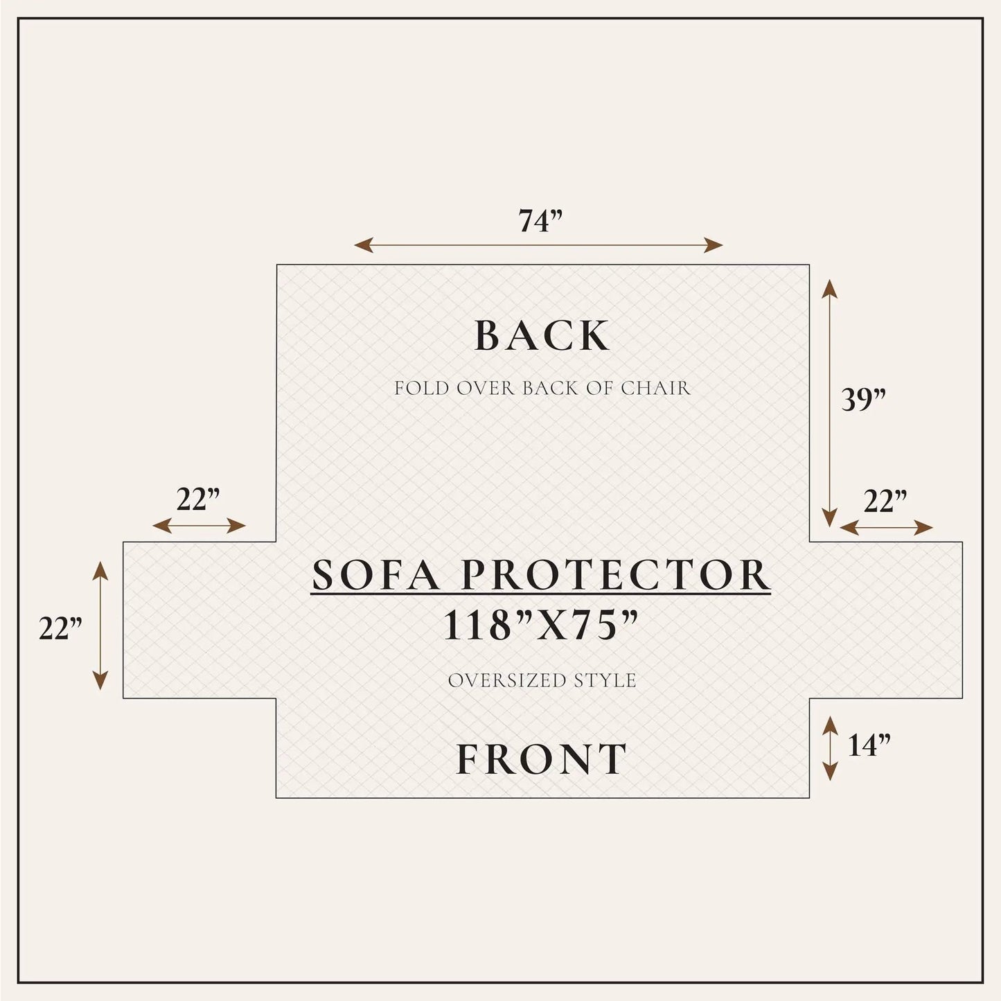 Medallion Solid Furniture Protector - Elenor Collection from PriceLows™
