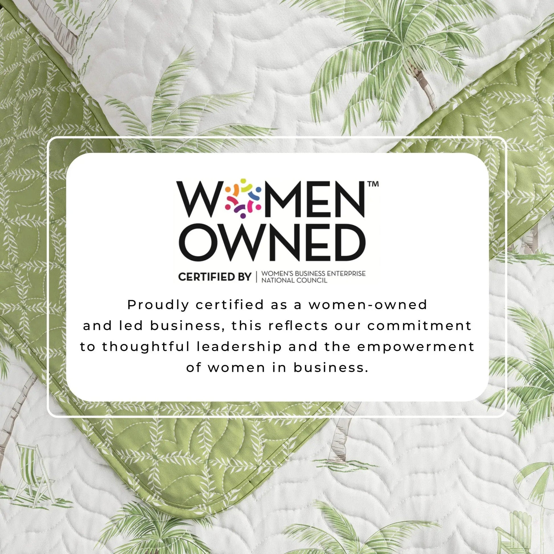 West Palm Trees Coastal Quilt Set - Coronado Collection from PriceLows™