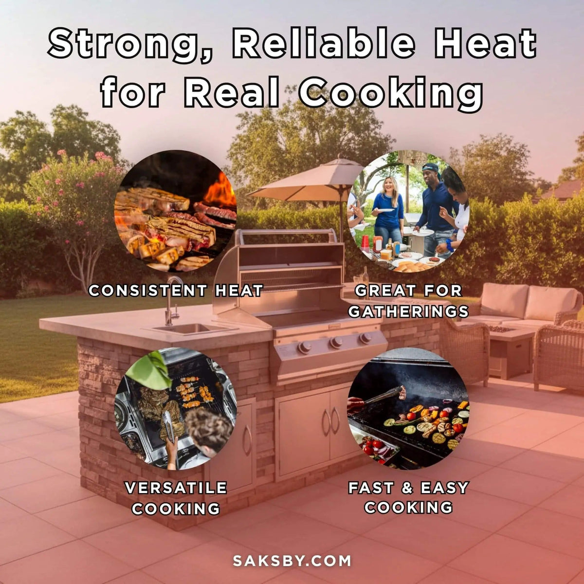 Fire Magic Choice 30-Inch Multi-User Built-In Grill With Analog Thermometer | 30 Inch | Stainless Steel | Outdoor Grill