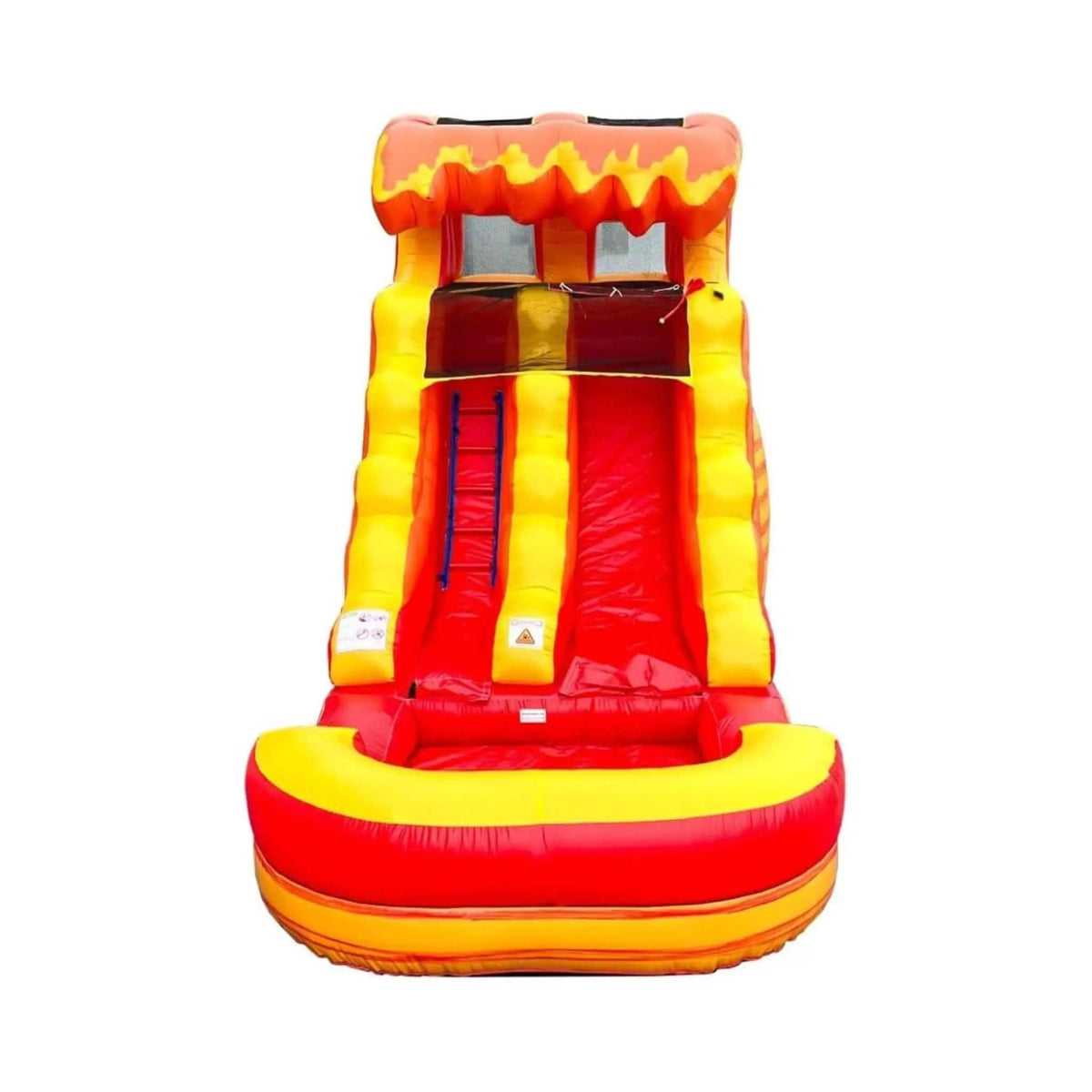 Large Fire Marble Inflatable Water Slide With Pool And Blower | Marble | Inflatable Bouncer | Home