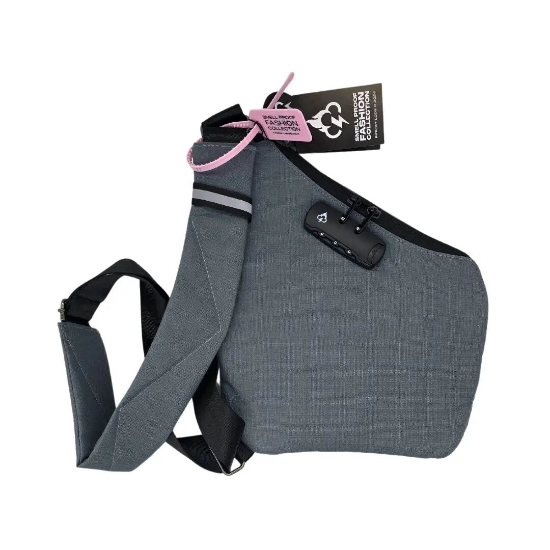 Smell Proof Crossbody Bag | Activated Carbon Liner | Hidden Lock | One Size