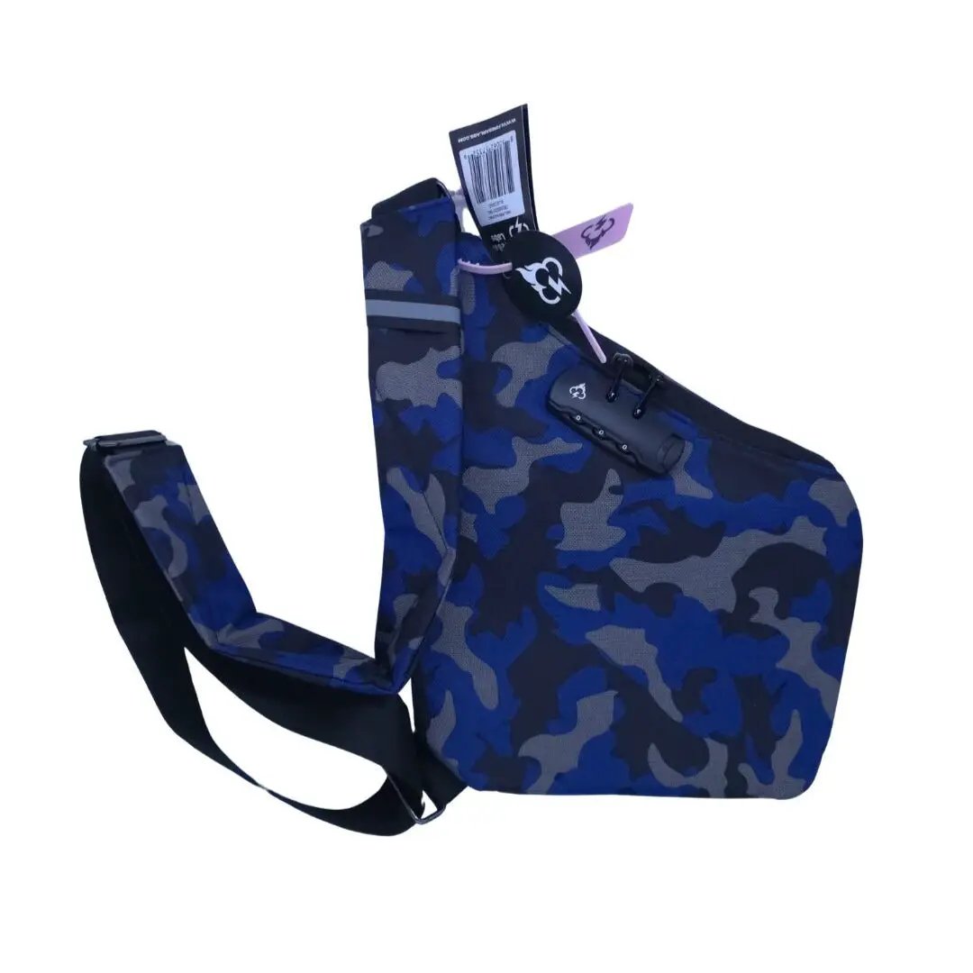 Smell Proof Crossbody Bag | Activated Carbon Liner | Hidden Lock | One Size