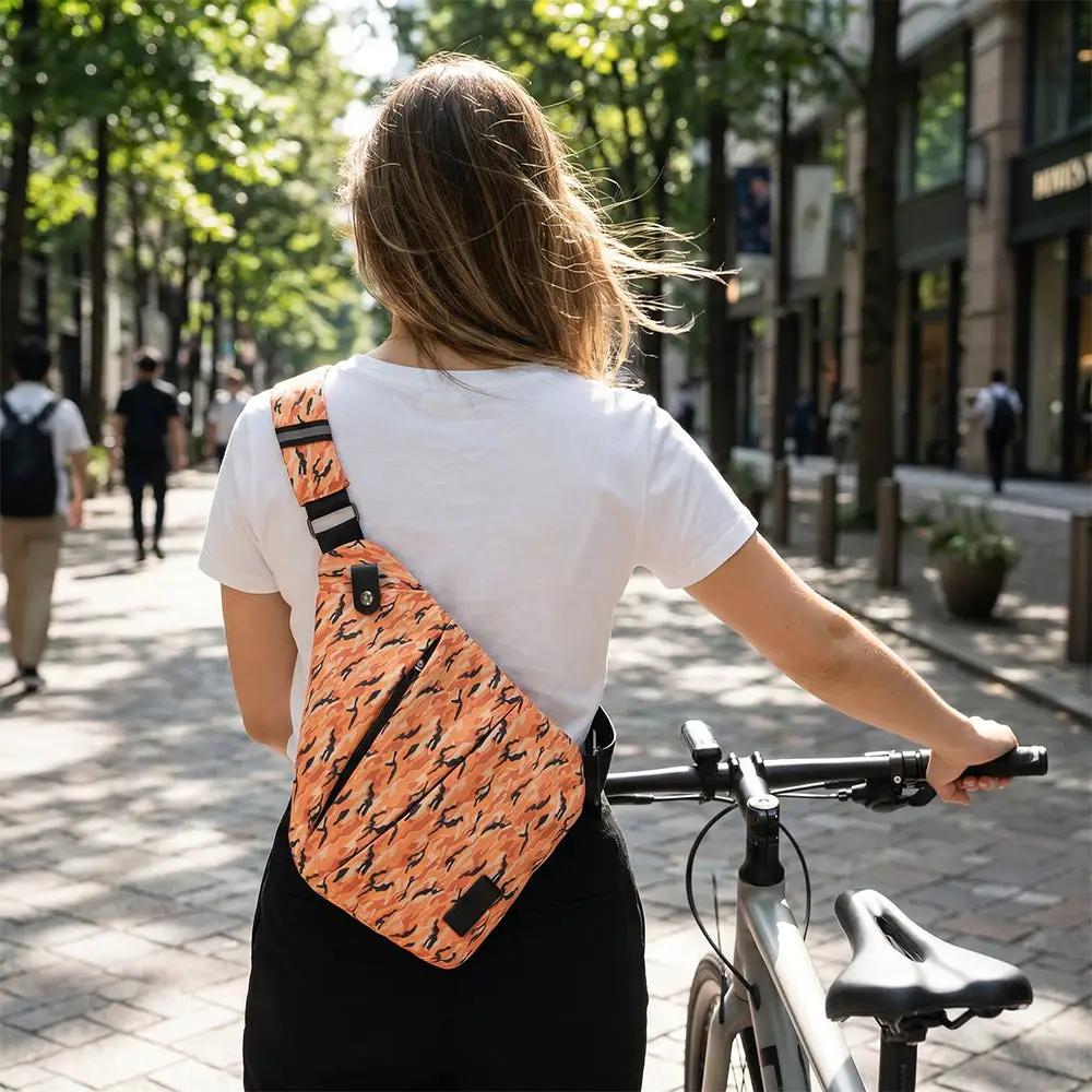 Smell Proof Crossbody Bag | Activated Carbon Liner | Hidden Lock | One Size