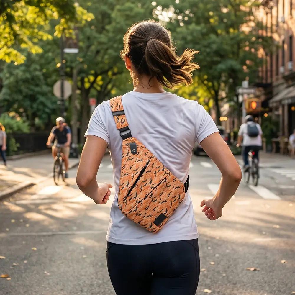Smell Proof Crossbody Bag | Activated Carbon Liner | Hidden Lock | One Size