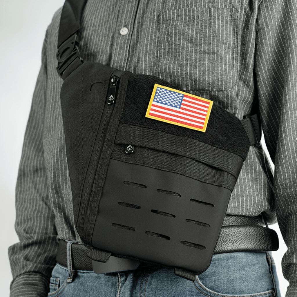 Tactical Sling Bag | Smell Proof Interior | Magnetic Quick Release