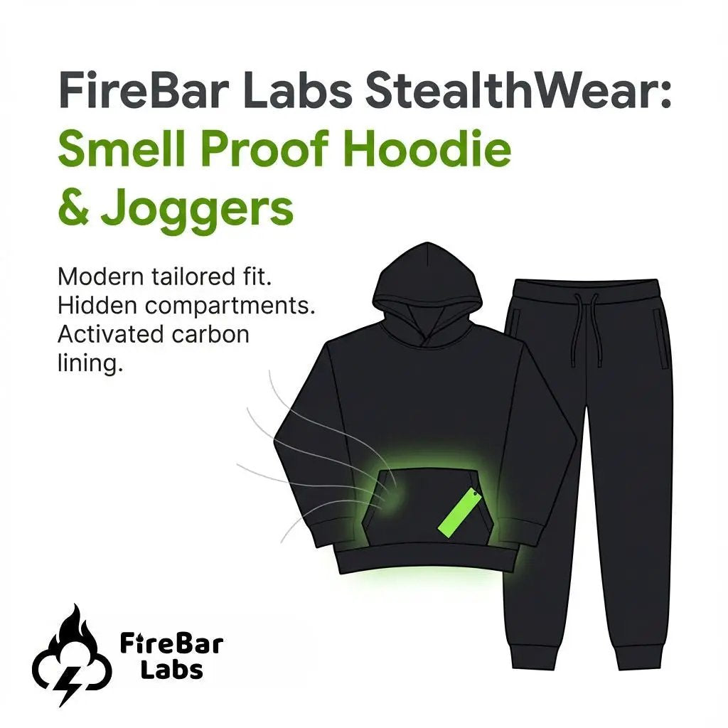 Smell Proof Apparel | Heavyweight Fleece | Cotton Blend | Stealth Black