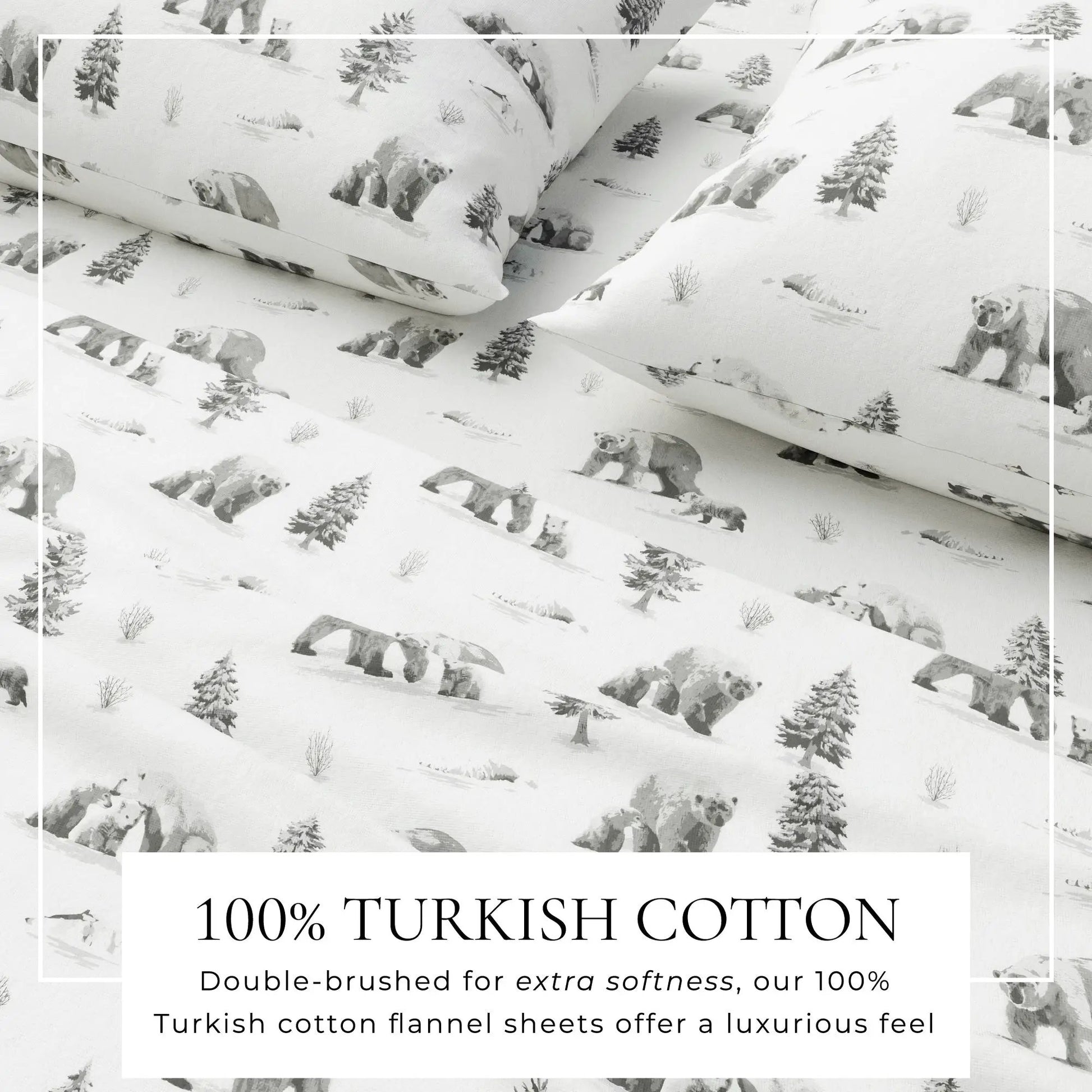 Turkish Cotton Flannel Sheet - Lakeview Collection from PriceLows™