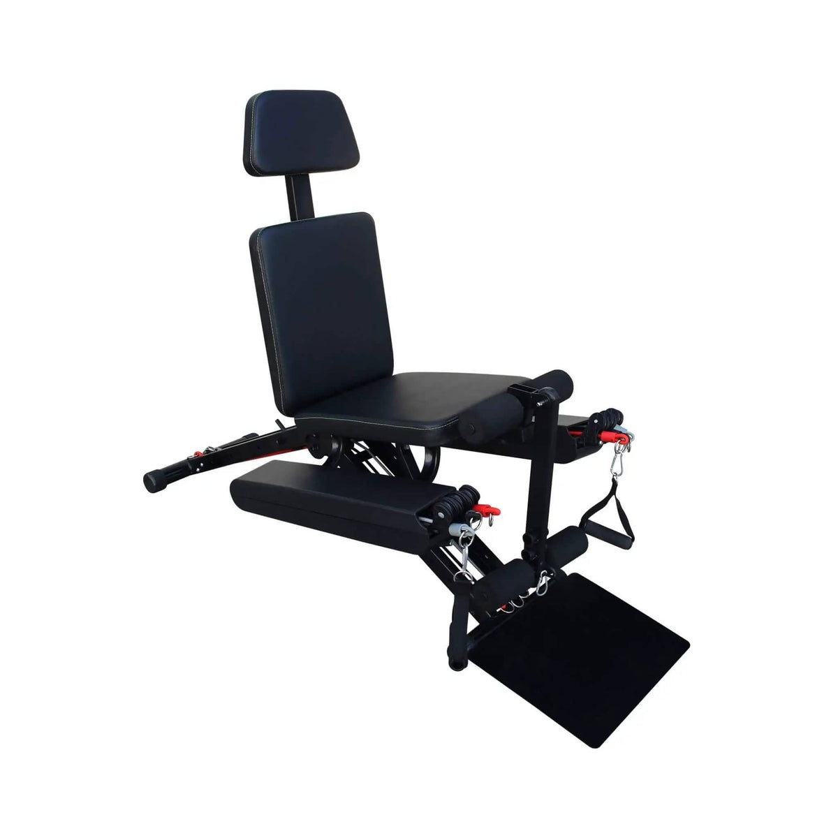 Foldable Multi Functional Weight Bench For Full Body Workouts With Resistance Bands | Steel | Exercise Machine | Home