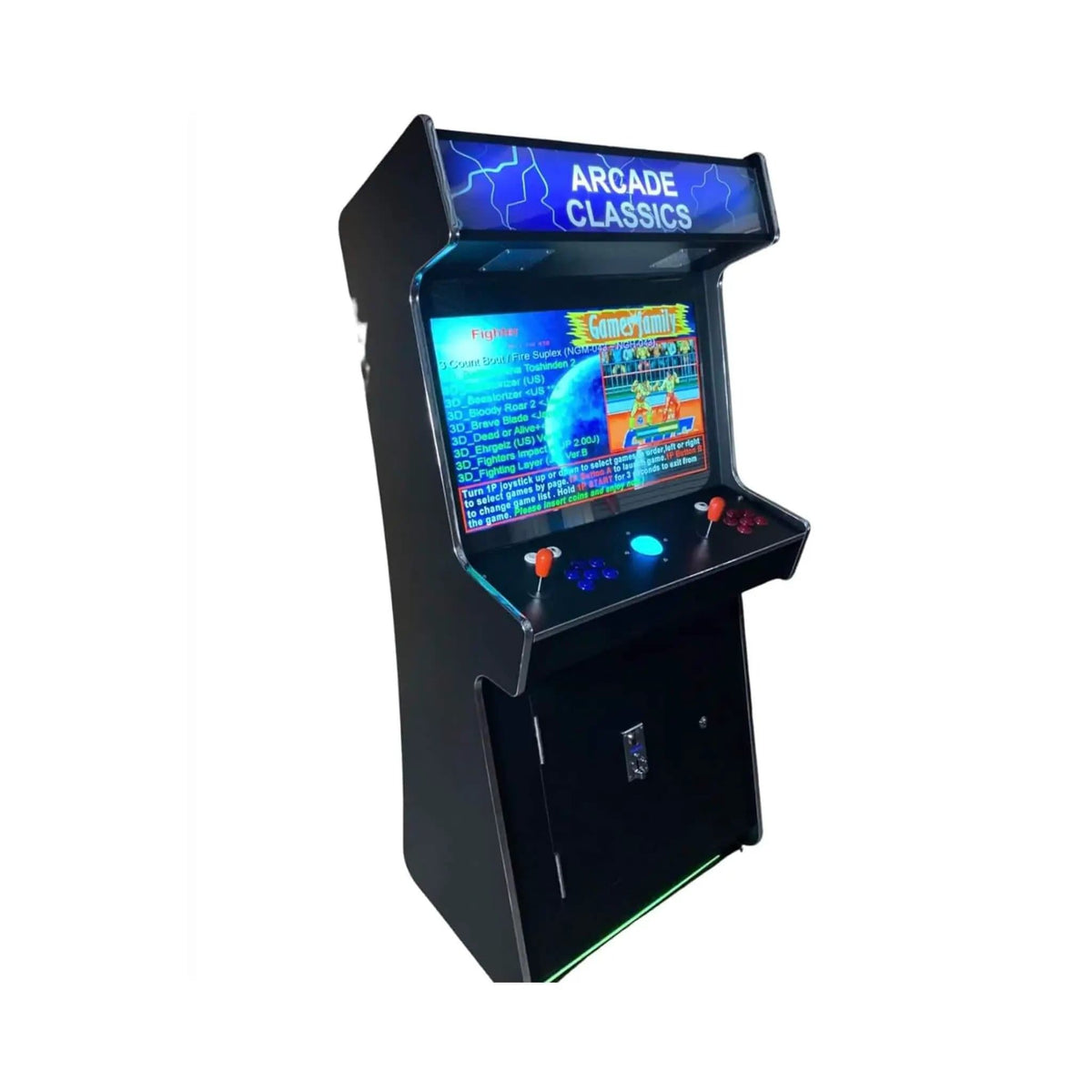 Full Size Commercial Grade 2 Player Upright Standup Arcade Machine With 4500 Classic | 4 Inch | Mdf | Plug & Play Video Game