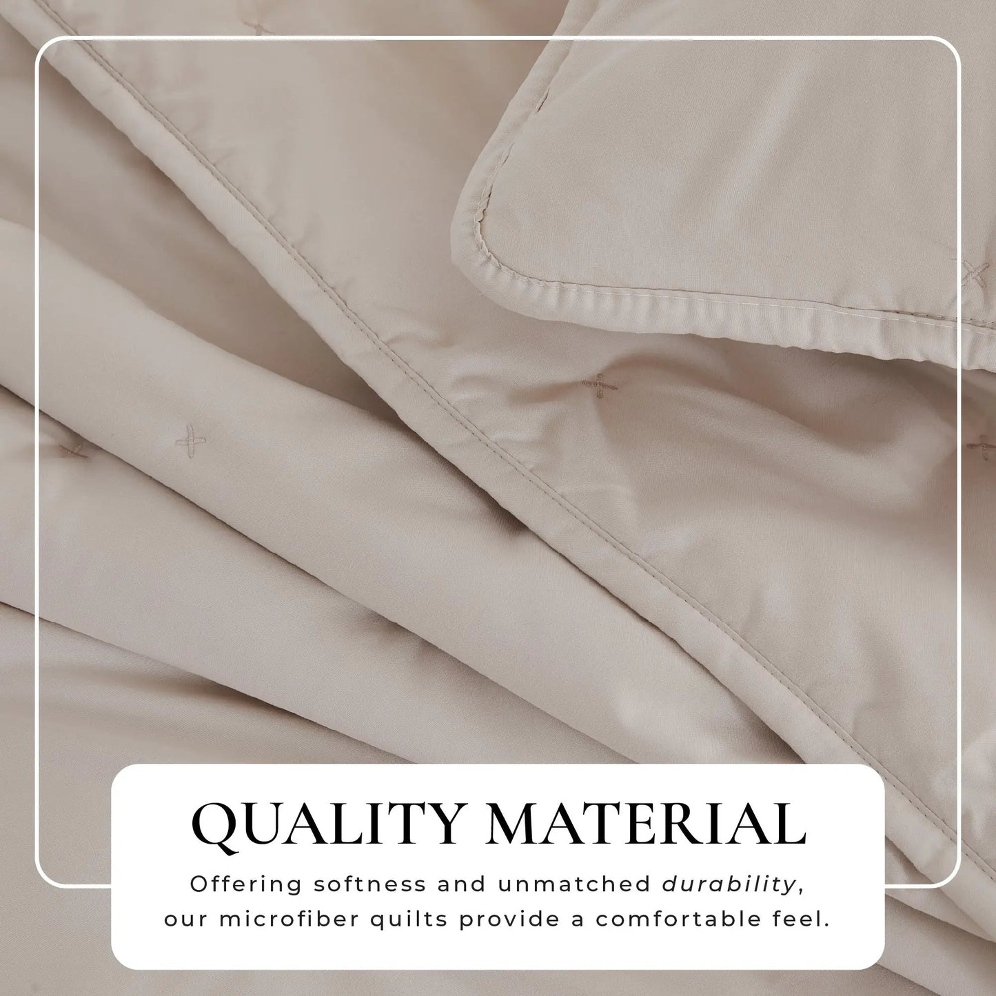 Dot Stitched Quilt Set - Dot-Hemmed Collection from PriceLows™