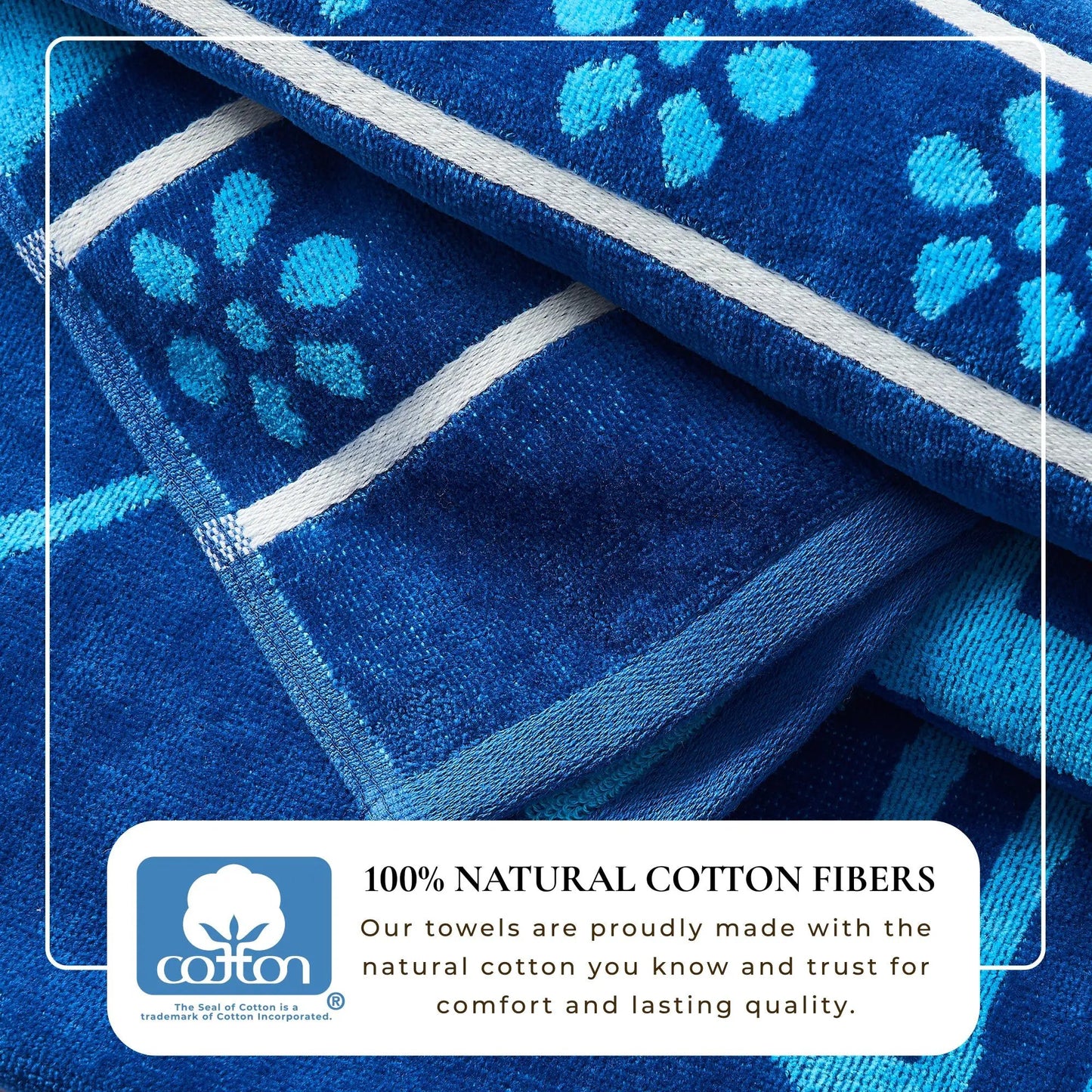 Cotton Velour Beach Towel - Maui Collection from PriceLows™