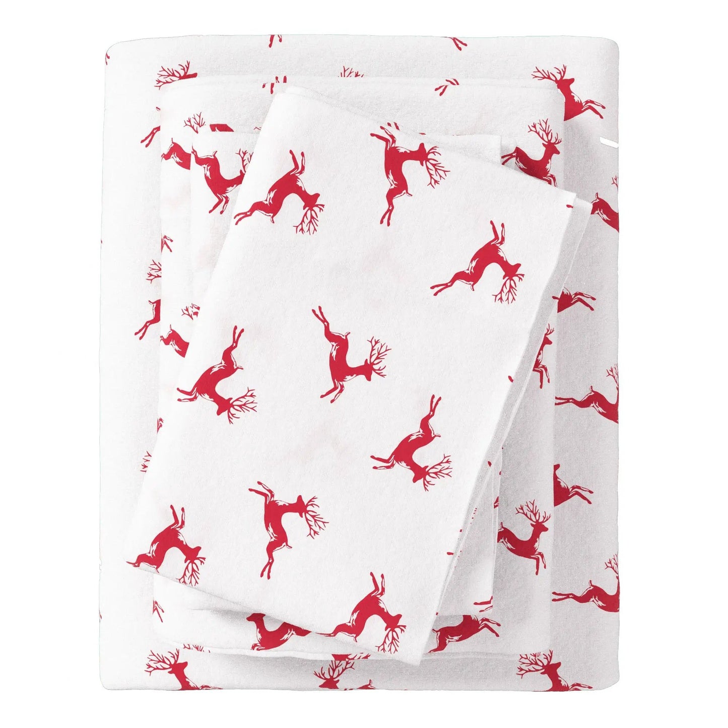 Turkish Cotton Christmas Flannel Sheet Set - Whittaker Collection from PriceLows™