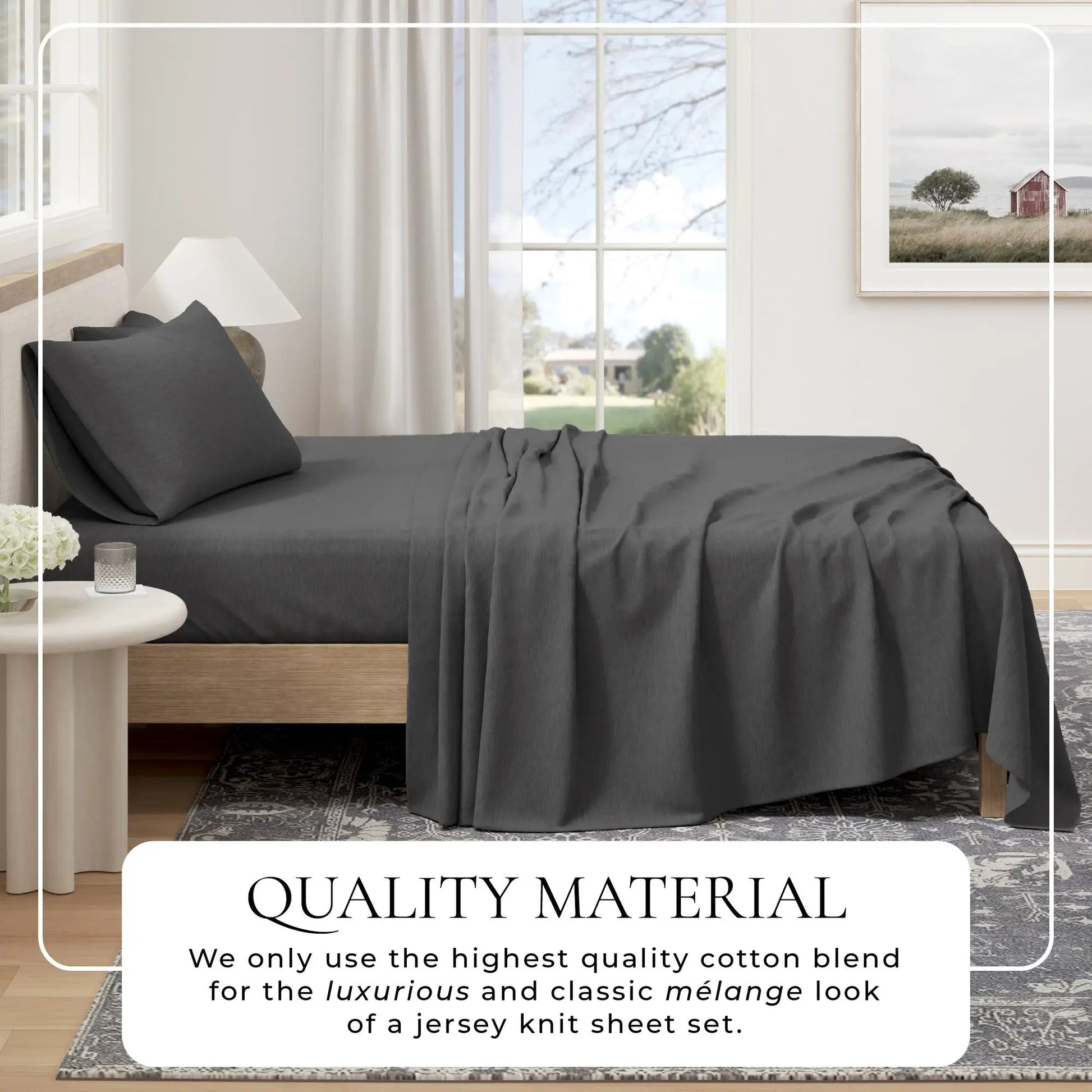 100% Organic Cotton Jersey Knit Sheets from PriceLows™