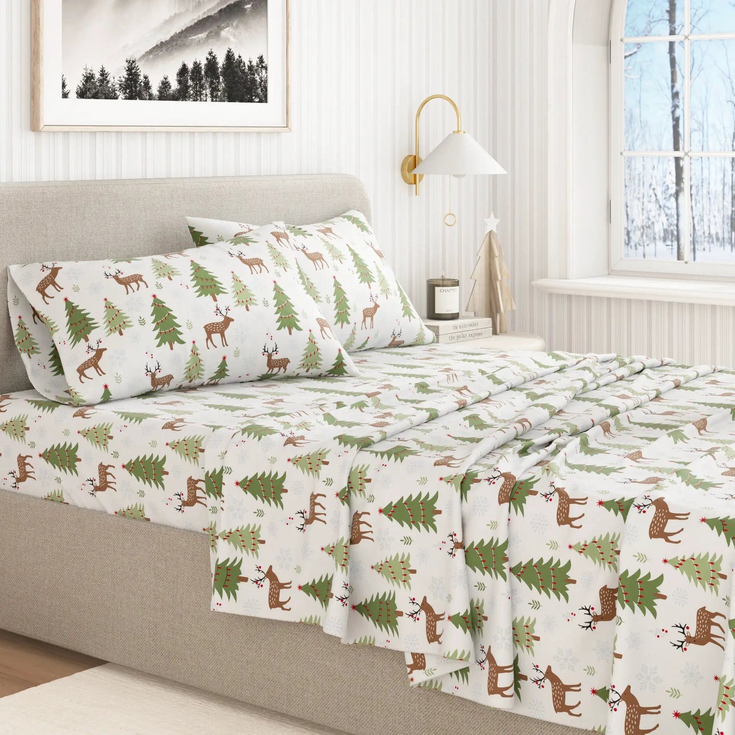 100% Turkish Cotton Flannel Sheet Sets - Boulder Collection from PriceLows™