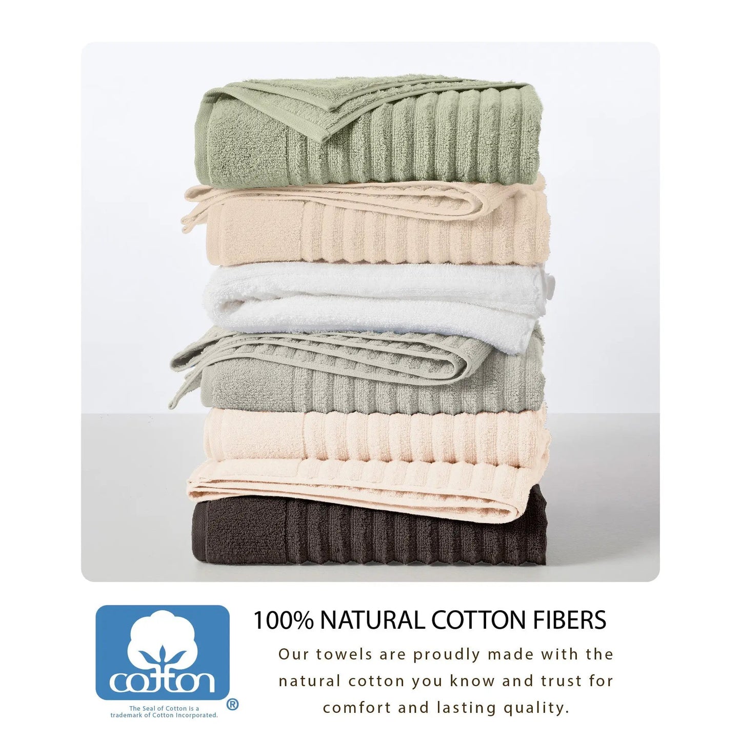 Luxury Combed Cotton Bath Towel Set - Karina Collection from PriceLows™