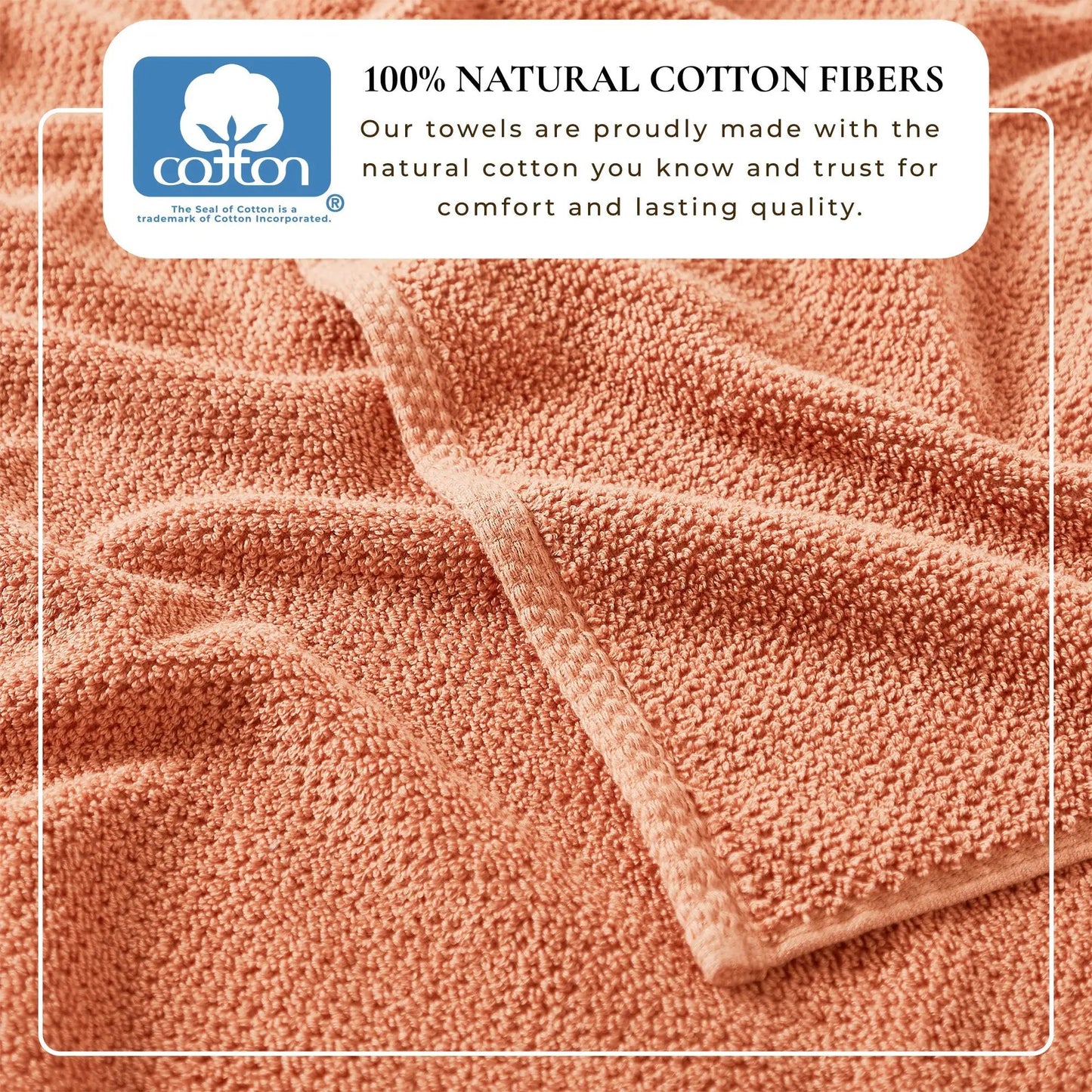 Cotton Textured Bath Towel Set - Acacia Collection from PriceLows™