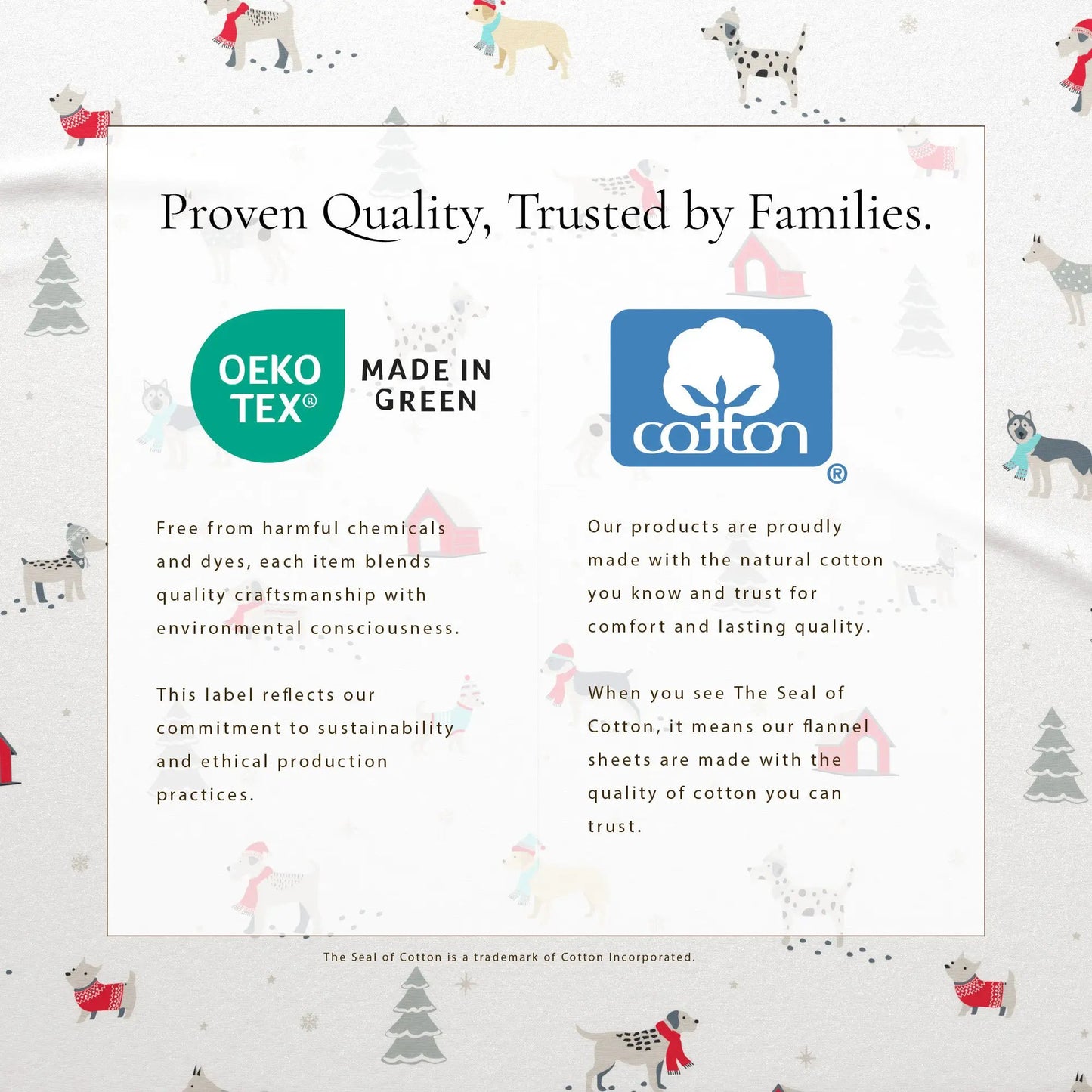 Turkish Cotton Christmas Flannel Sheet Set - Whittaker Collection from PriceLows™