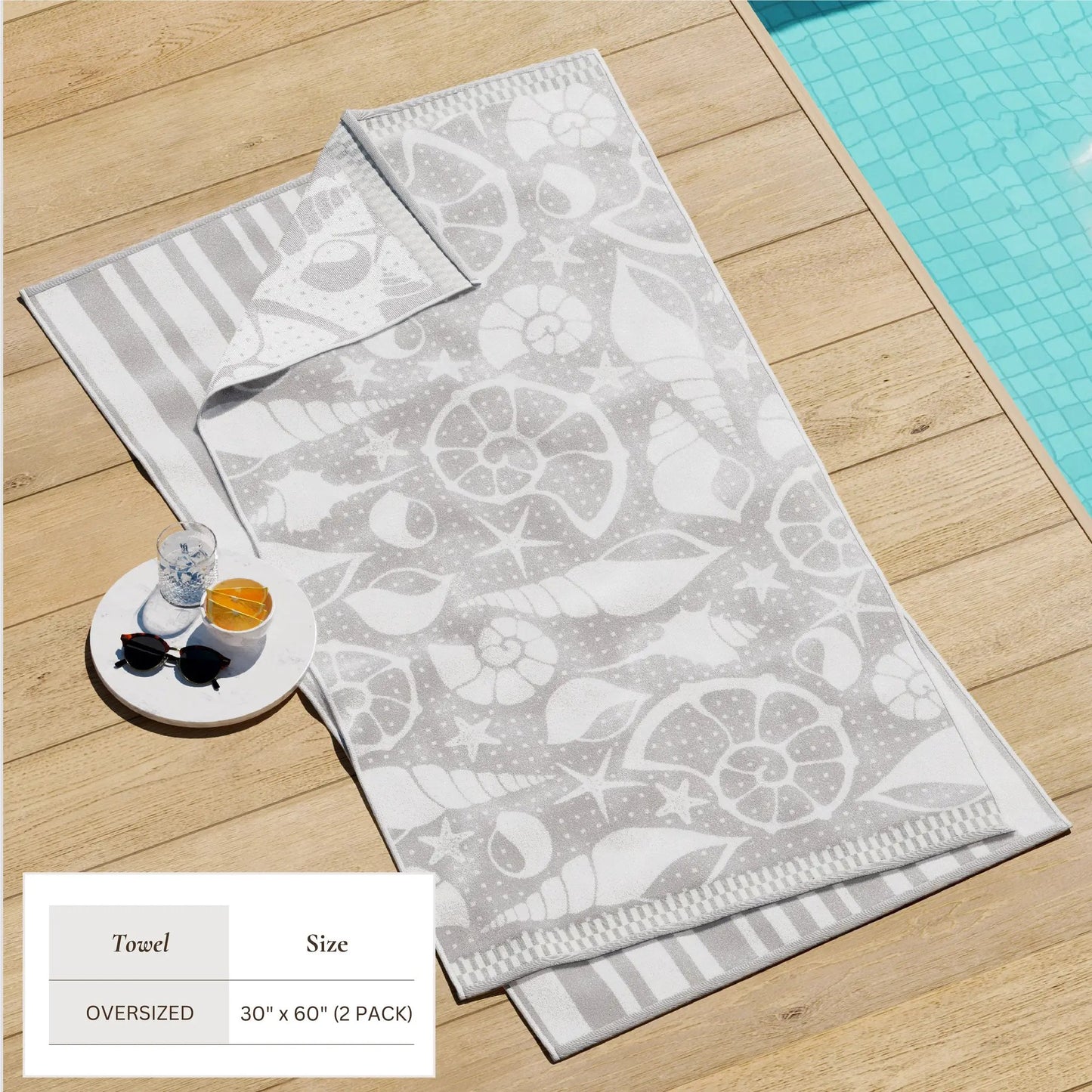 Cotton Velour Beach Towel - Maui Collection from PriceLows™