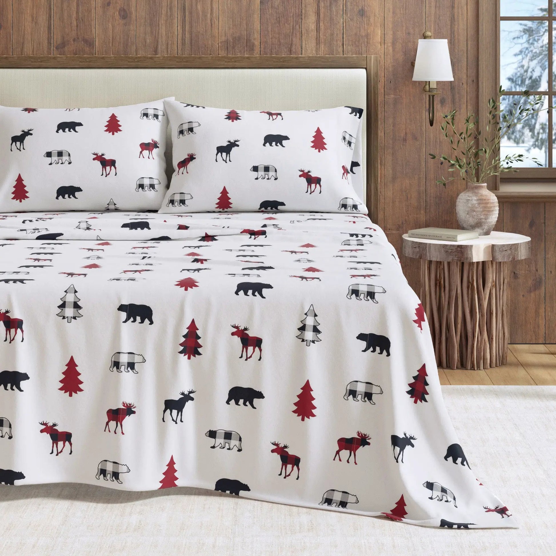 100% Turkish Cotton Flannel Sheet Sets - Boulder Collection from PriceLows™