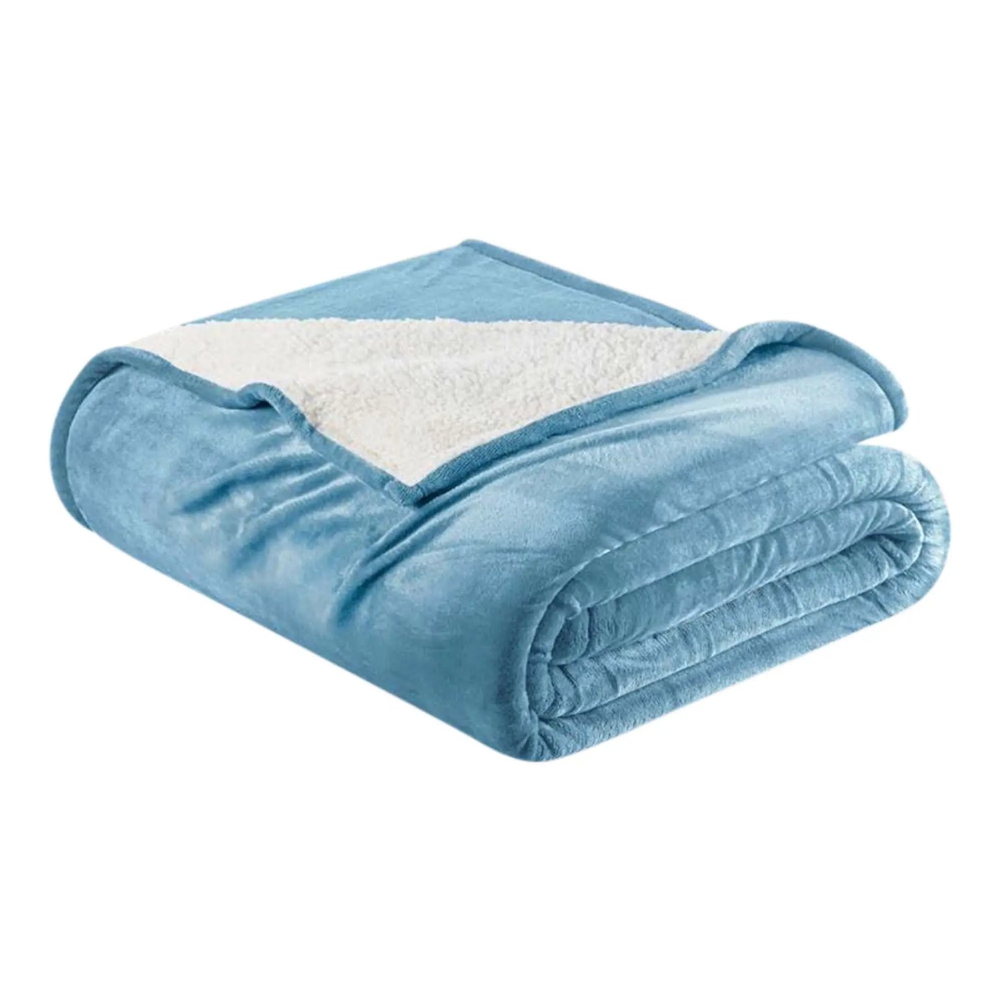 Velvet Plush Sherpa Bed Blanket - Sherpa Fleece Collection from PriceLows™