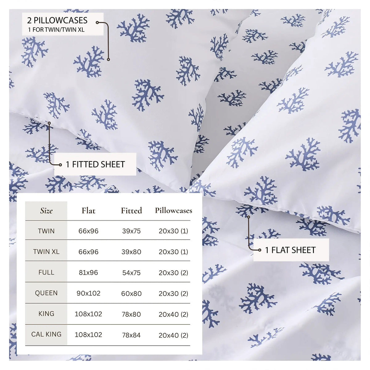 Coastal Printed Sheet Set - Newport Collection