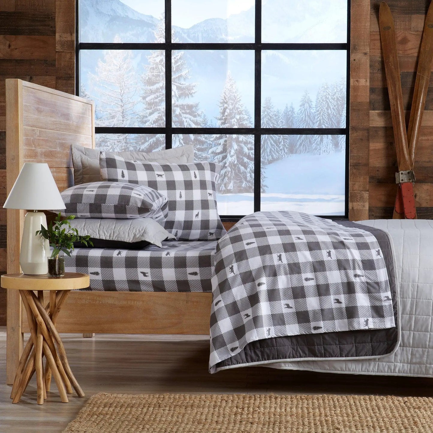 100% Turkish Cotton Flannel Sheet Sets - Boulder Collection from PriceLows™