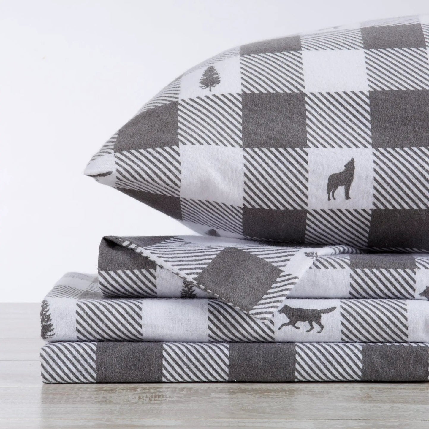 100% Turkish Cotton Flannel Sheet Sets - Boulder Collection from PriceLows™
