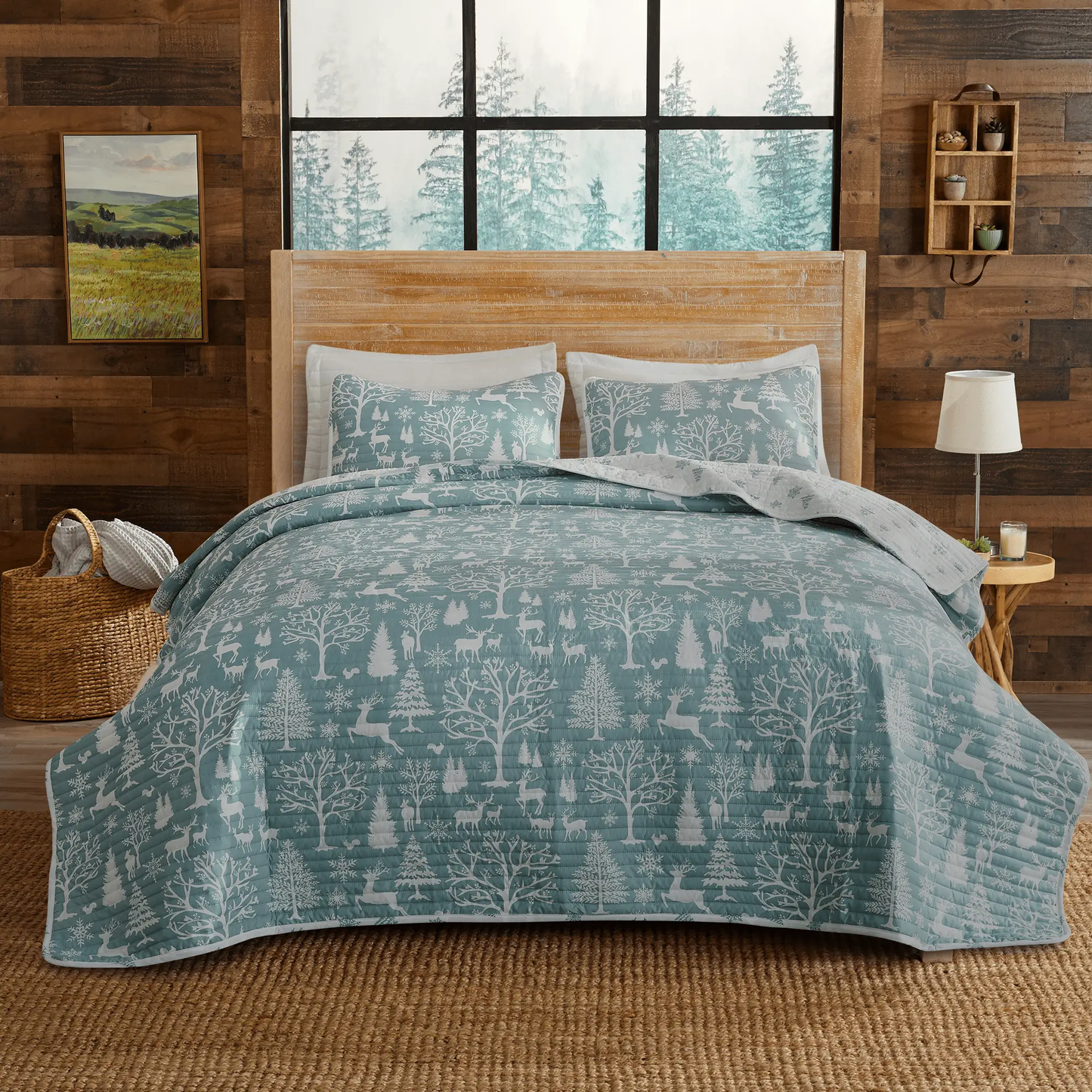 Lodge Woods Quilt - Winter Solstice Collection from PriceLows™