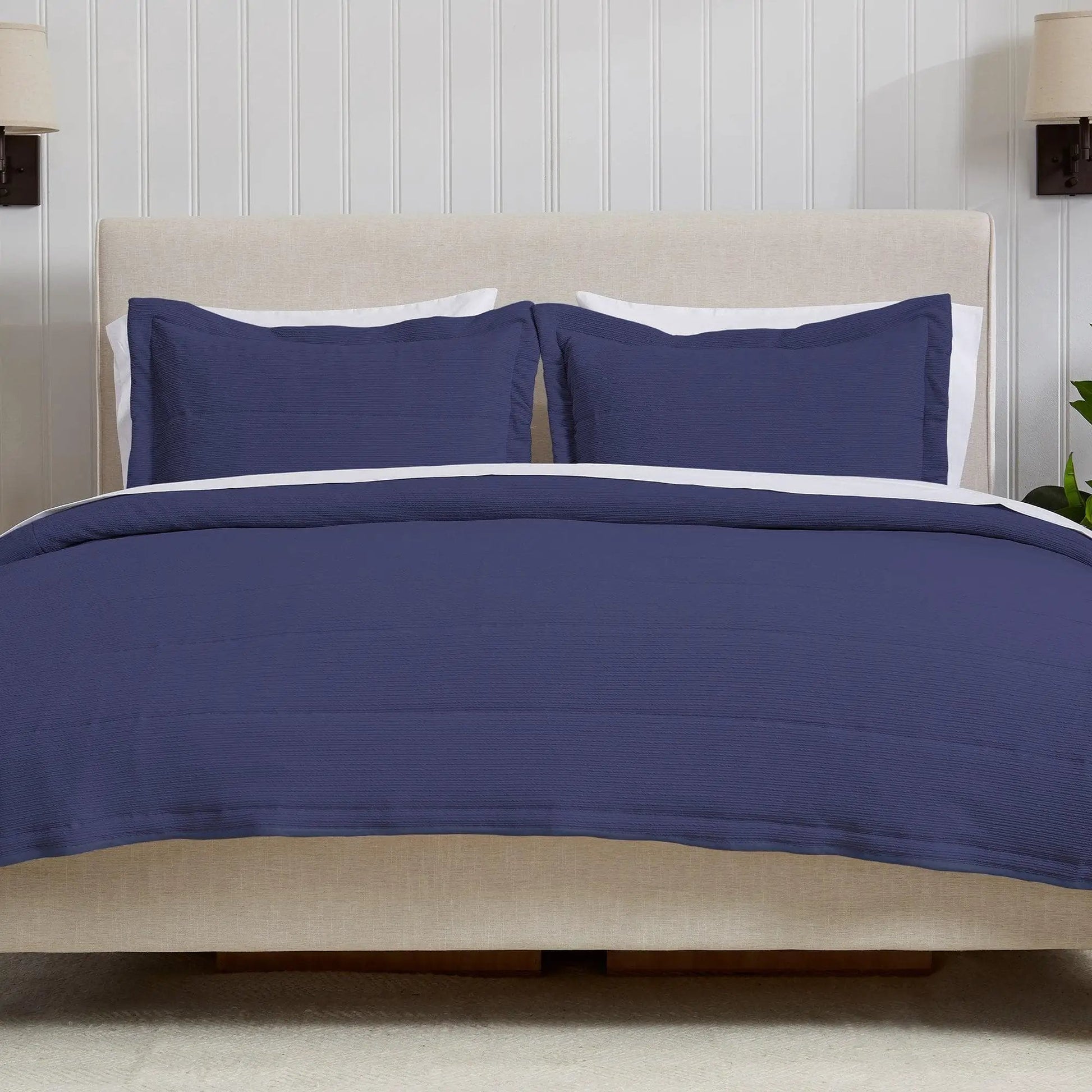 Textured Striped Quilt Set - Ellie Collection from PriceLows™