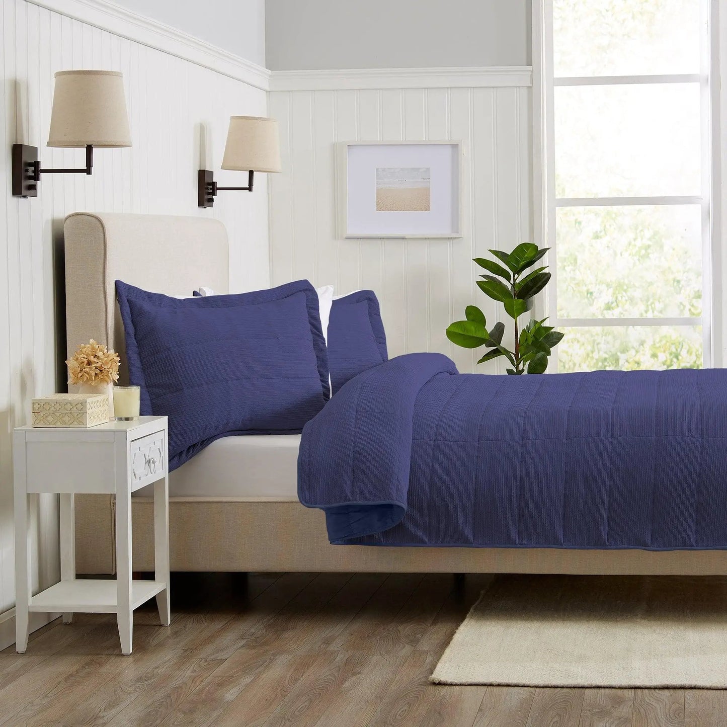 Textured Striped Quilt Set - Ellie Collection from PriceLows™