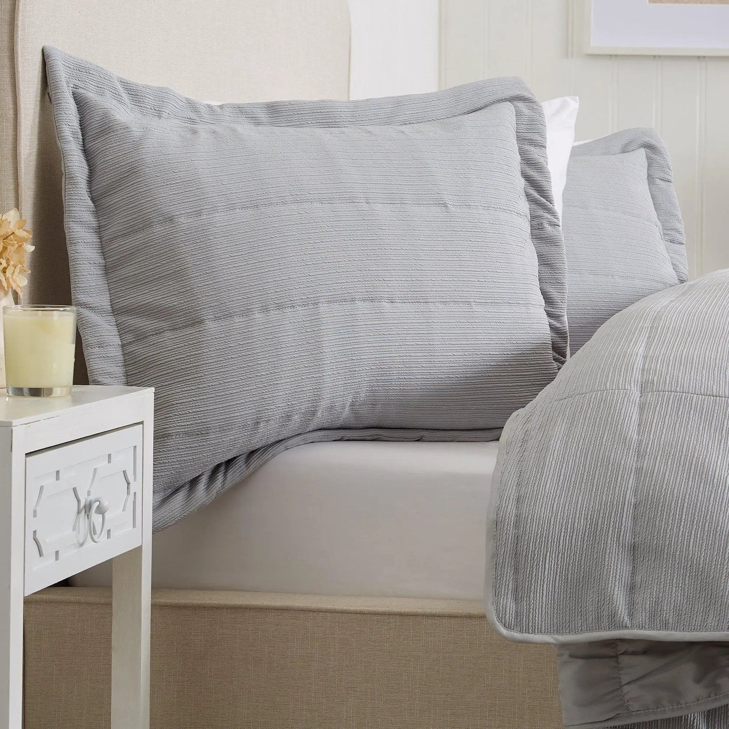 Textured Striped Quilt Set - Ellie Collection from PriceLows™