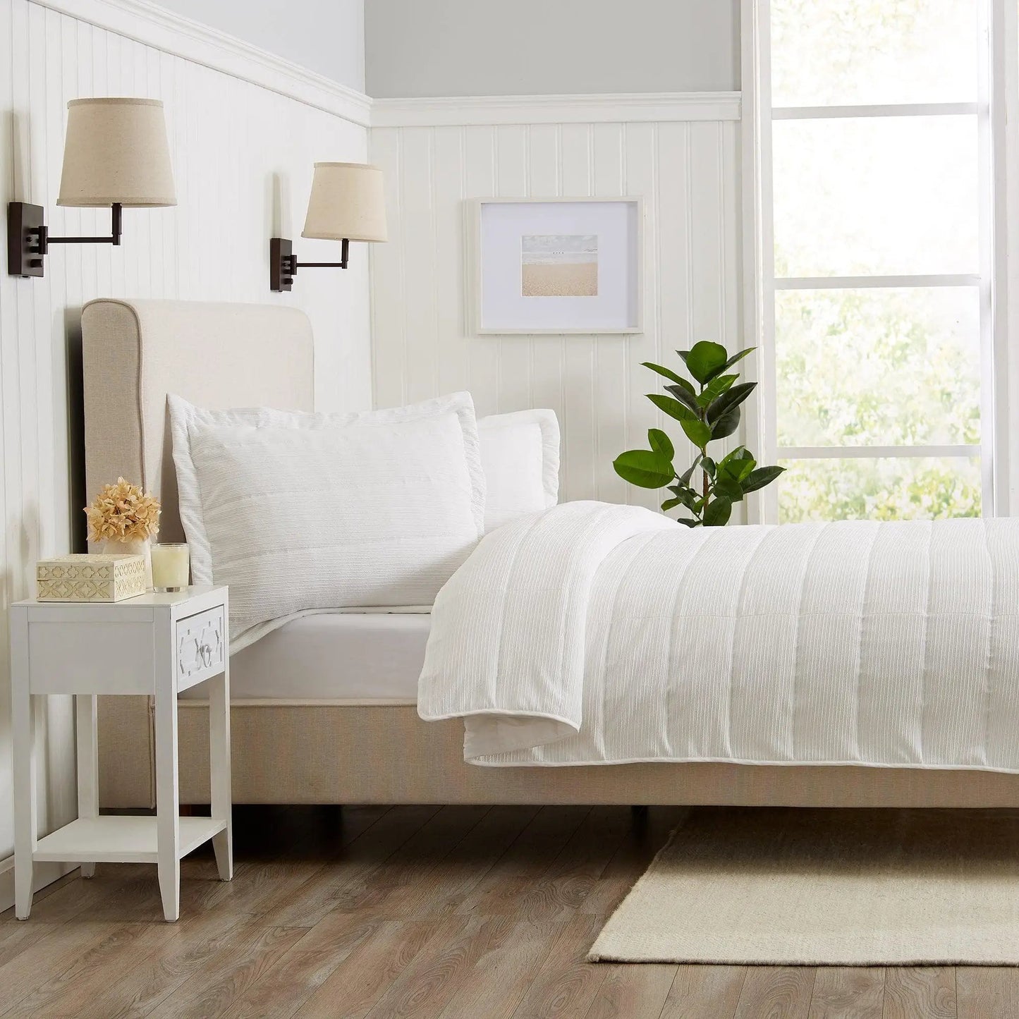 Textured Striped Quilt Set - Ellie Collection from PriceLows™