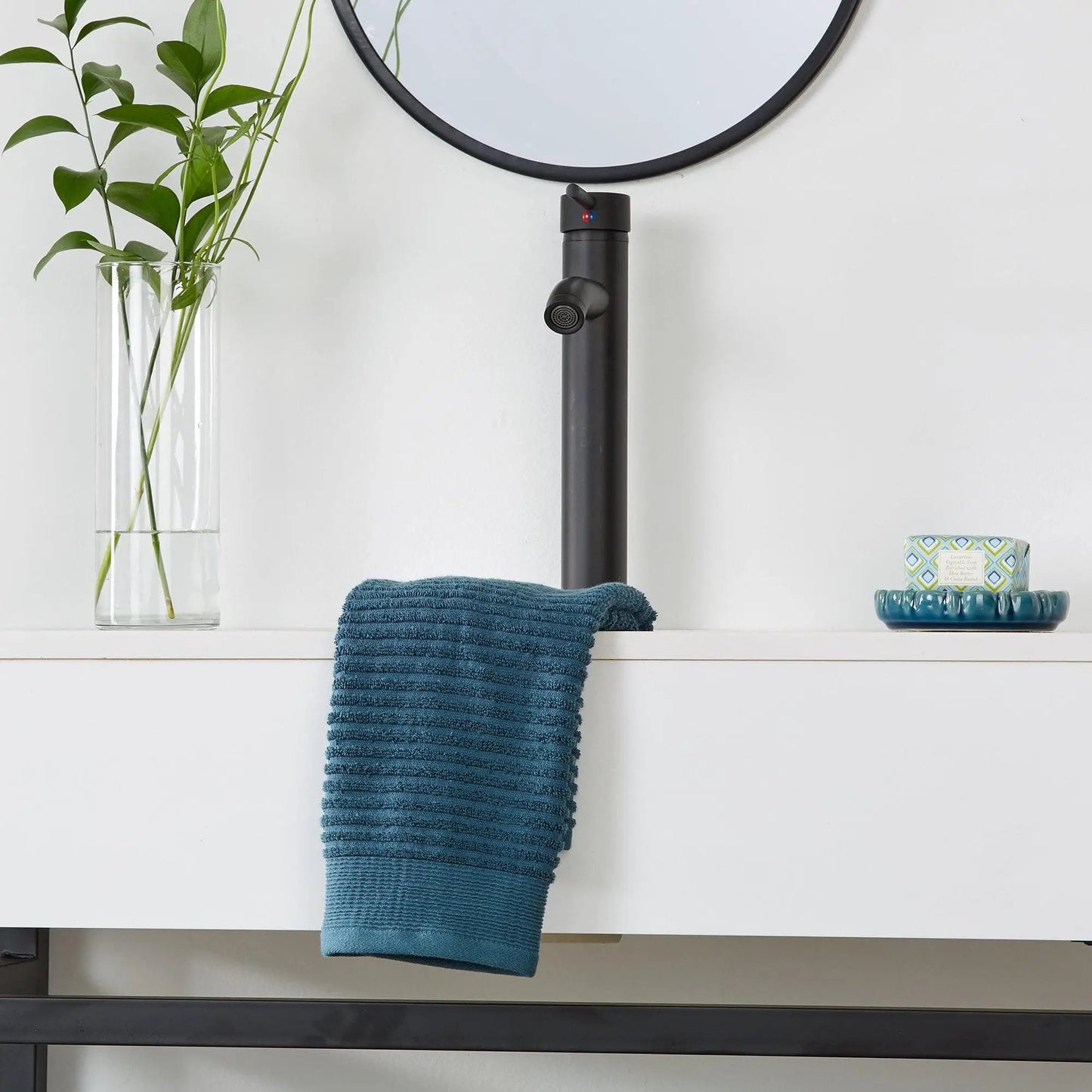 4 Pack Ribbed Hand Towels - Rori Collection from PriceLows™
