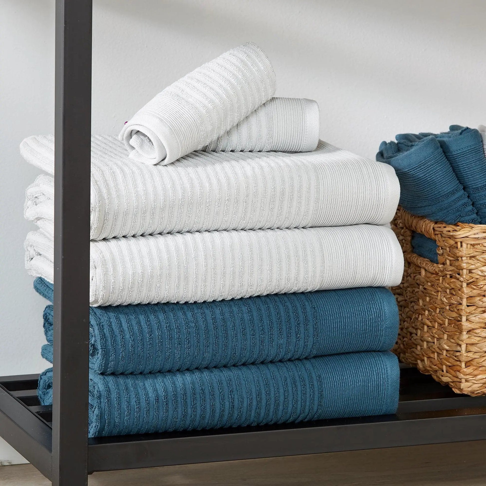 4 Pack Ribbed Hand Towels - Rori Collection from PriceLows™