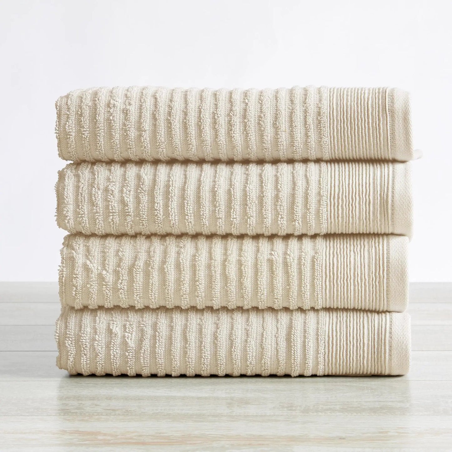 4 Pack Ribbed Hand Towels - Rori Collection from PriceLows™