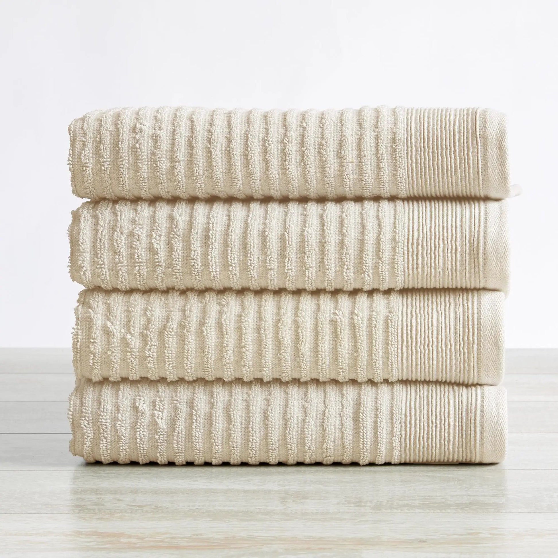 4 Pack Ribbed Hand Towels - Rori Collection from PriceLows™