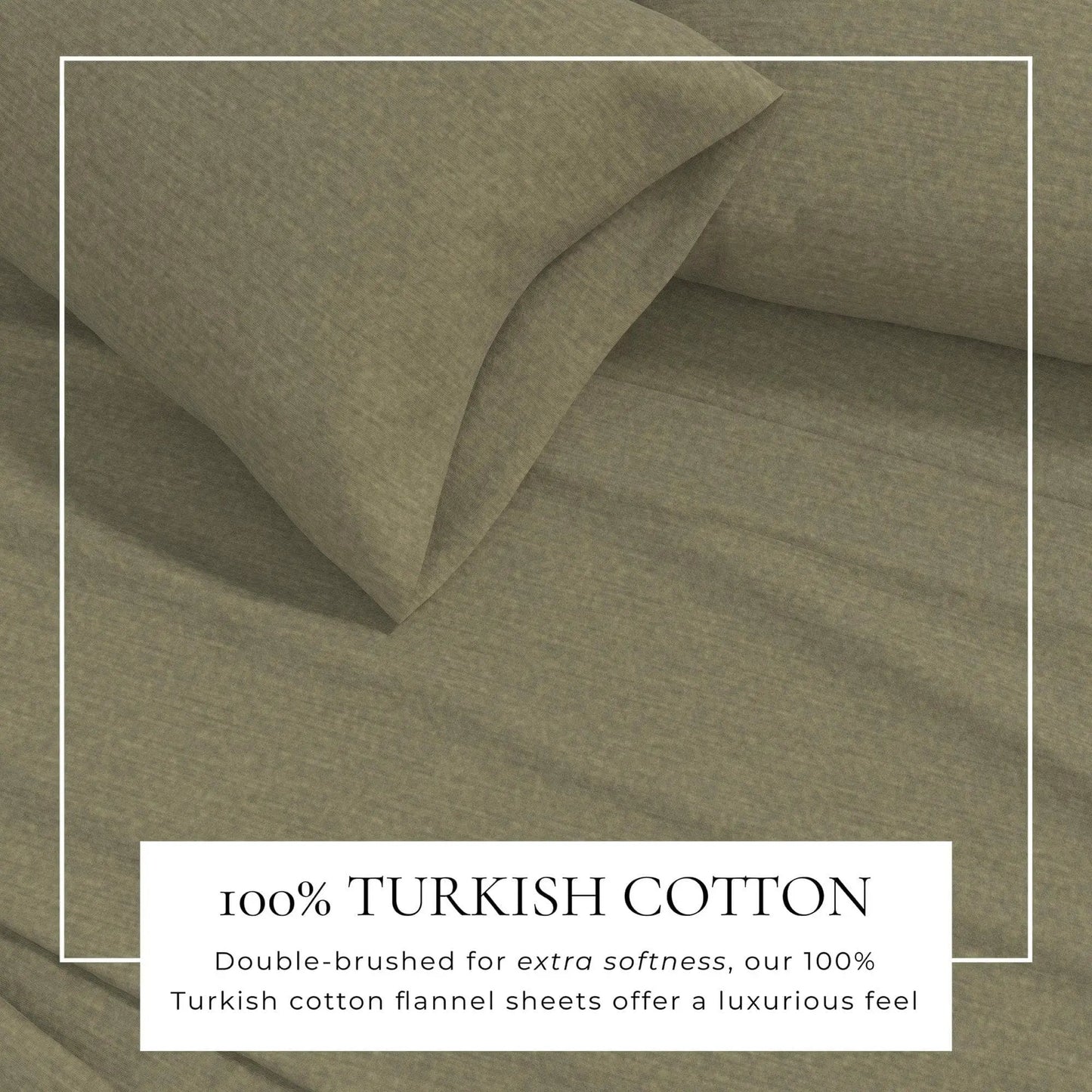 Heathered Solid Cotton Blend Flannel Sheet Set - Anders Collection from PriceLows™