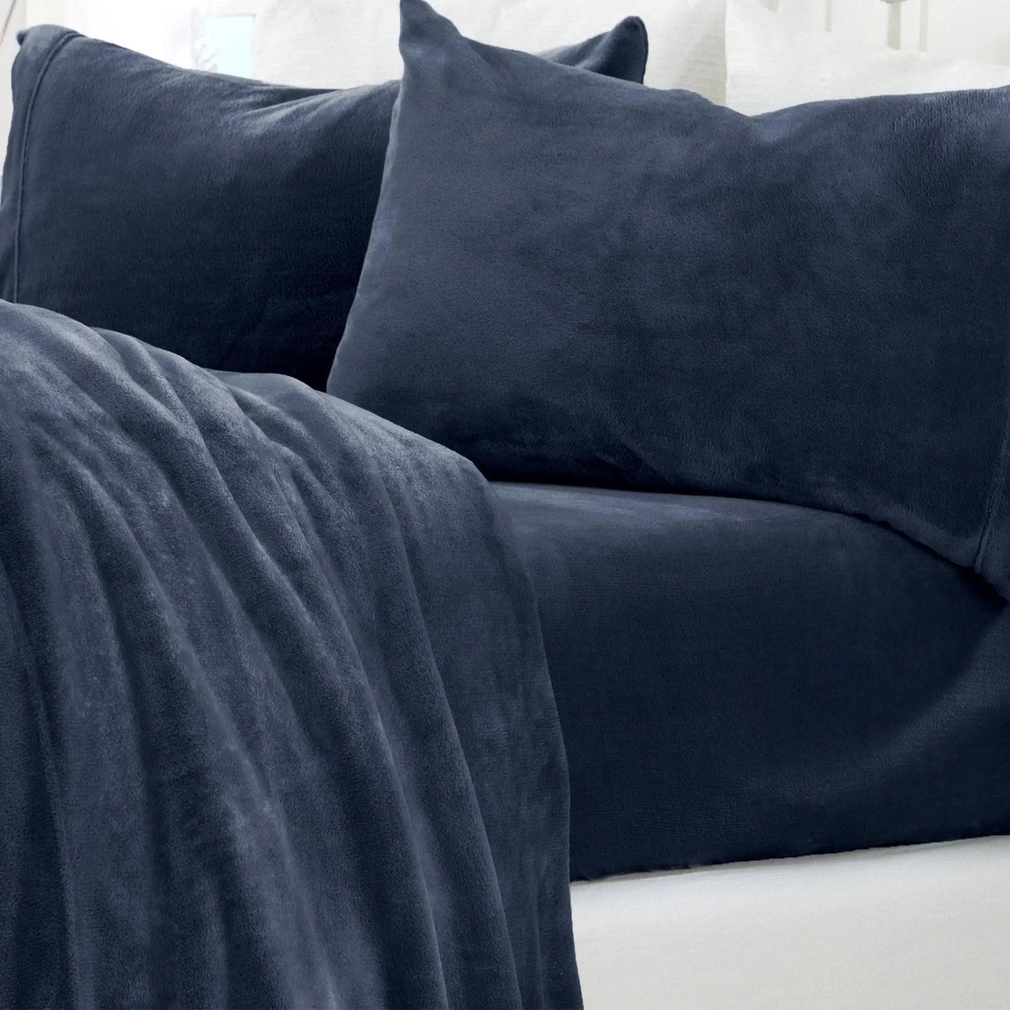 Solid Jewel-Toned Plush Sheet - Velvet Luxe Collection from PriceLows™