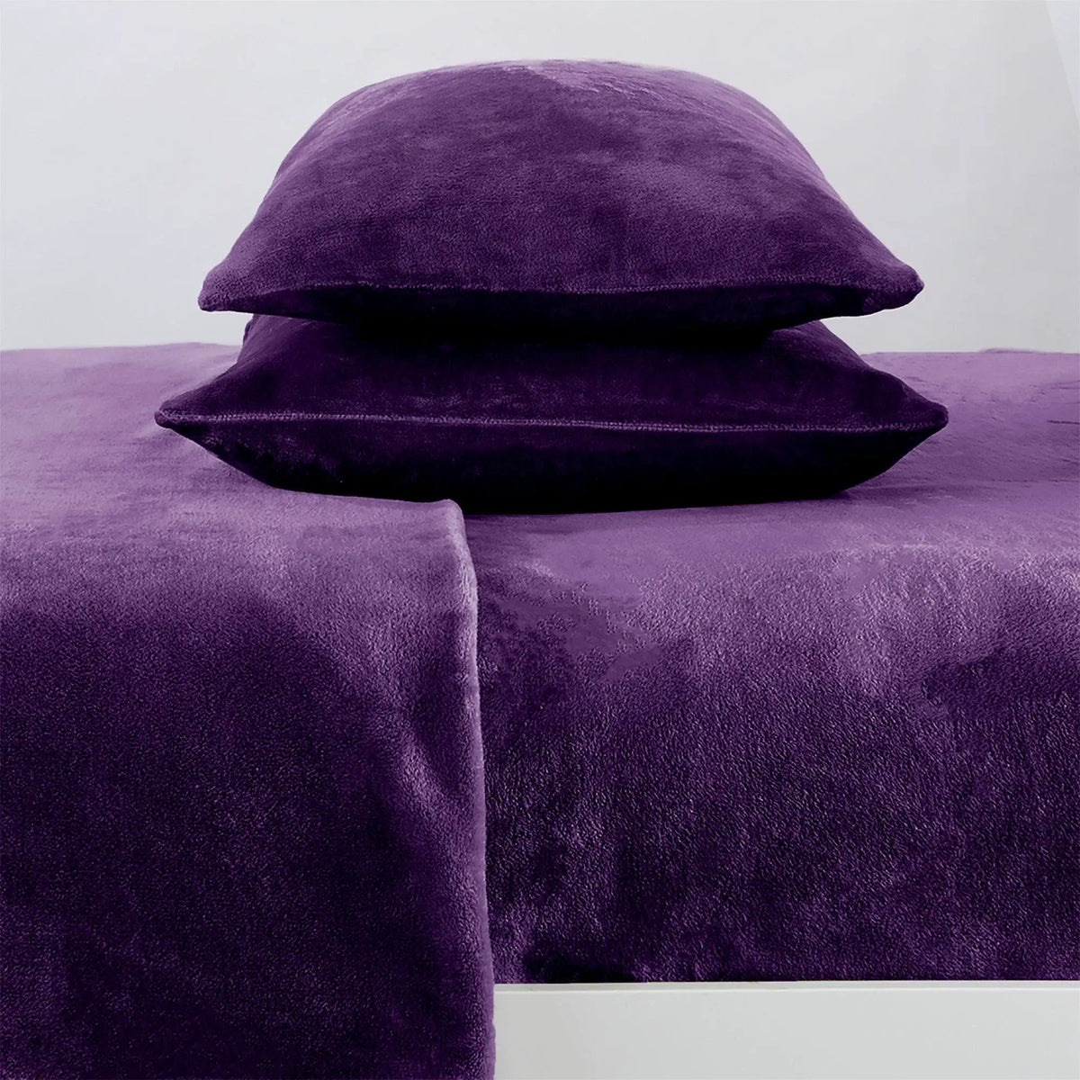 Solid Jewel-Toned Plush Sheet - Velvet Luxe Collection from PriceLows™