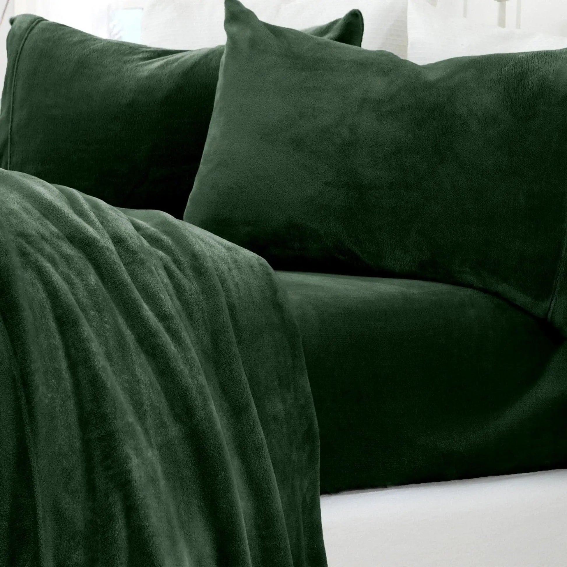 Solid Jewel-Toned Plush Sheet - Velvet Luxe Collection from PriceLows™