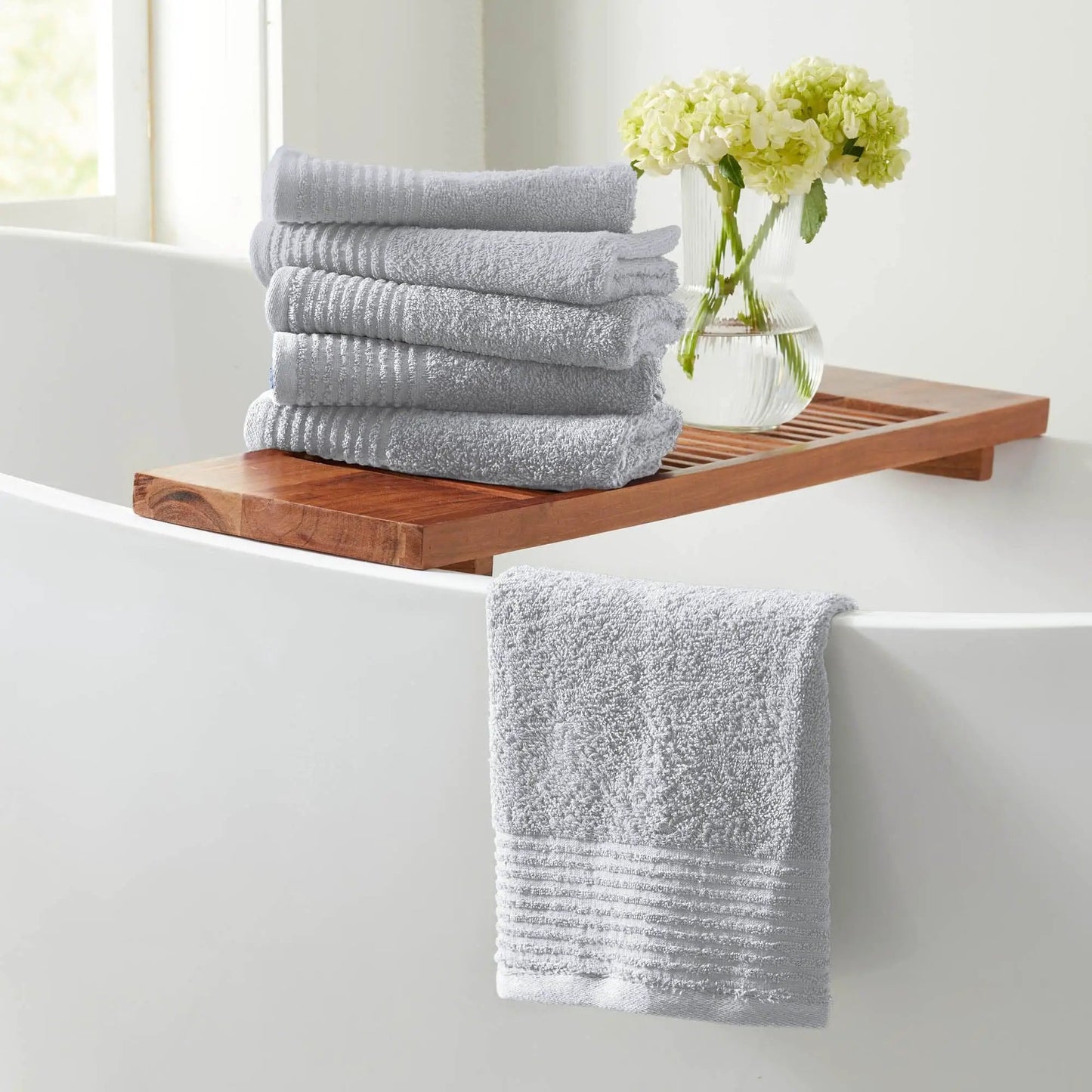 6 Pack Cotton Hand Towels - Kasper Collection from PriceLows™
