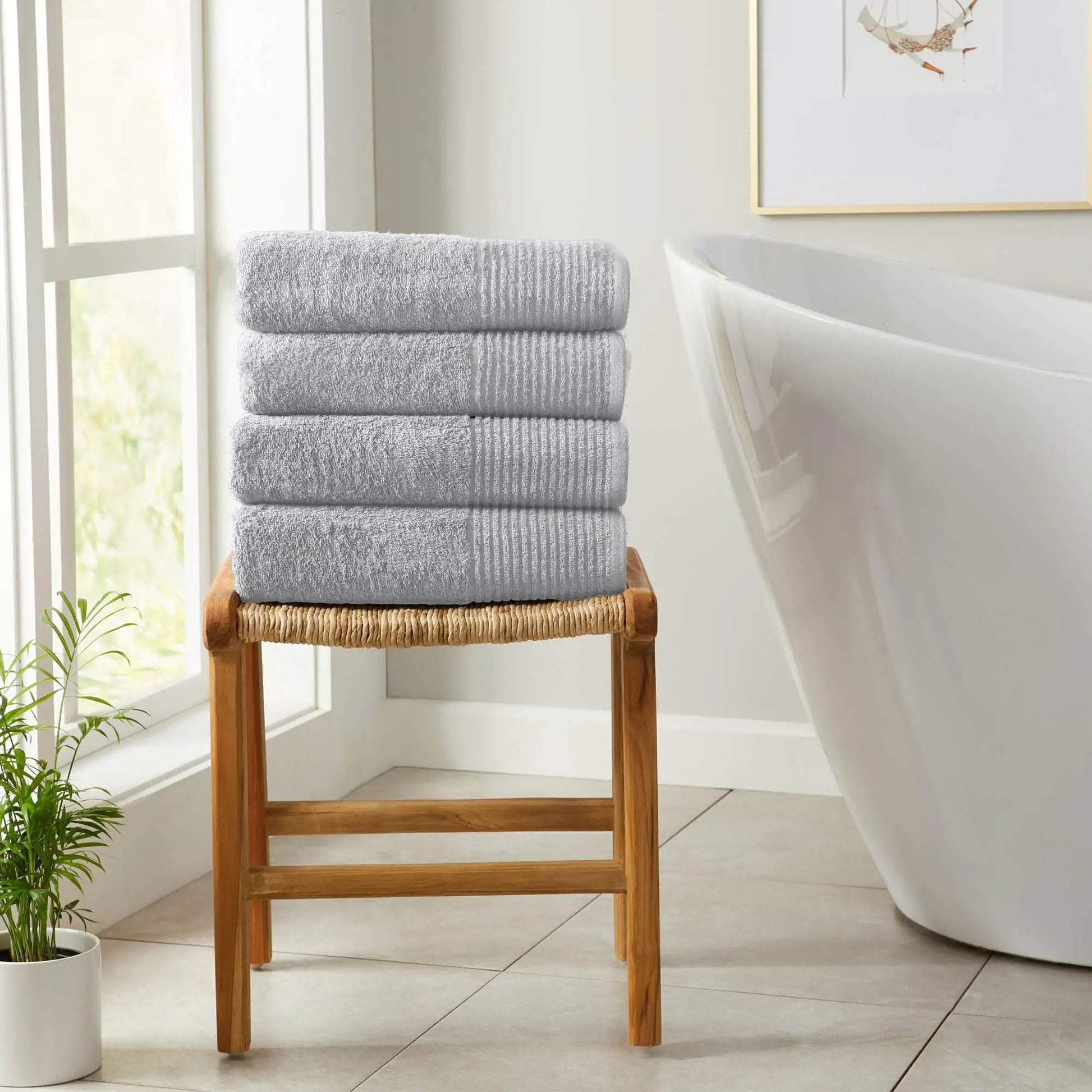 6 Pack Cotton Hand Towels - Kasper Collection from PriceLows™