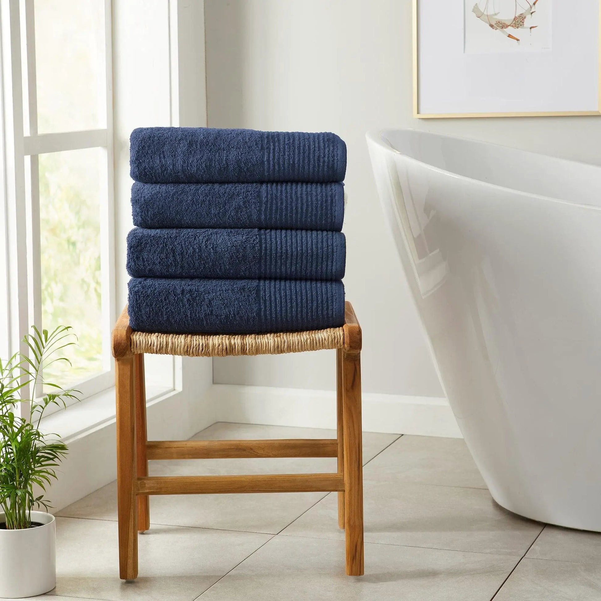 6 Pack Cotton Hand Towels - Kasper Collection from PriceLows™