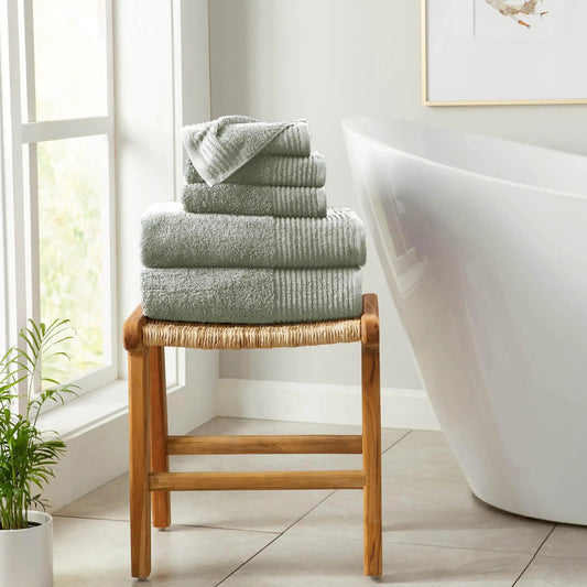 6 Piece Set Cotton Bath Towels - Kasper Collection from PriceLows™